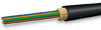 Blue 4 Fiber SM Micro Armored Tactical Cable Unit of Measurement : Per Meter