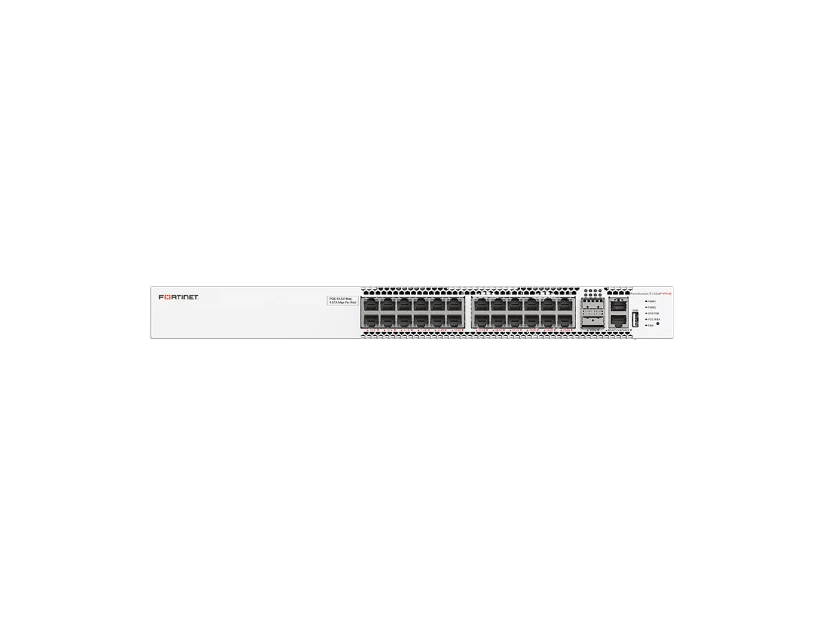 Fortinet FortiSwitch FS-T1024F-FPOE 24-Port PoE++ Layer 3 Switch