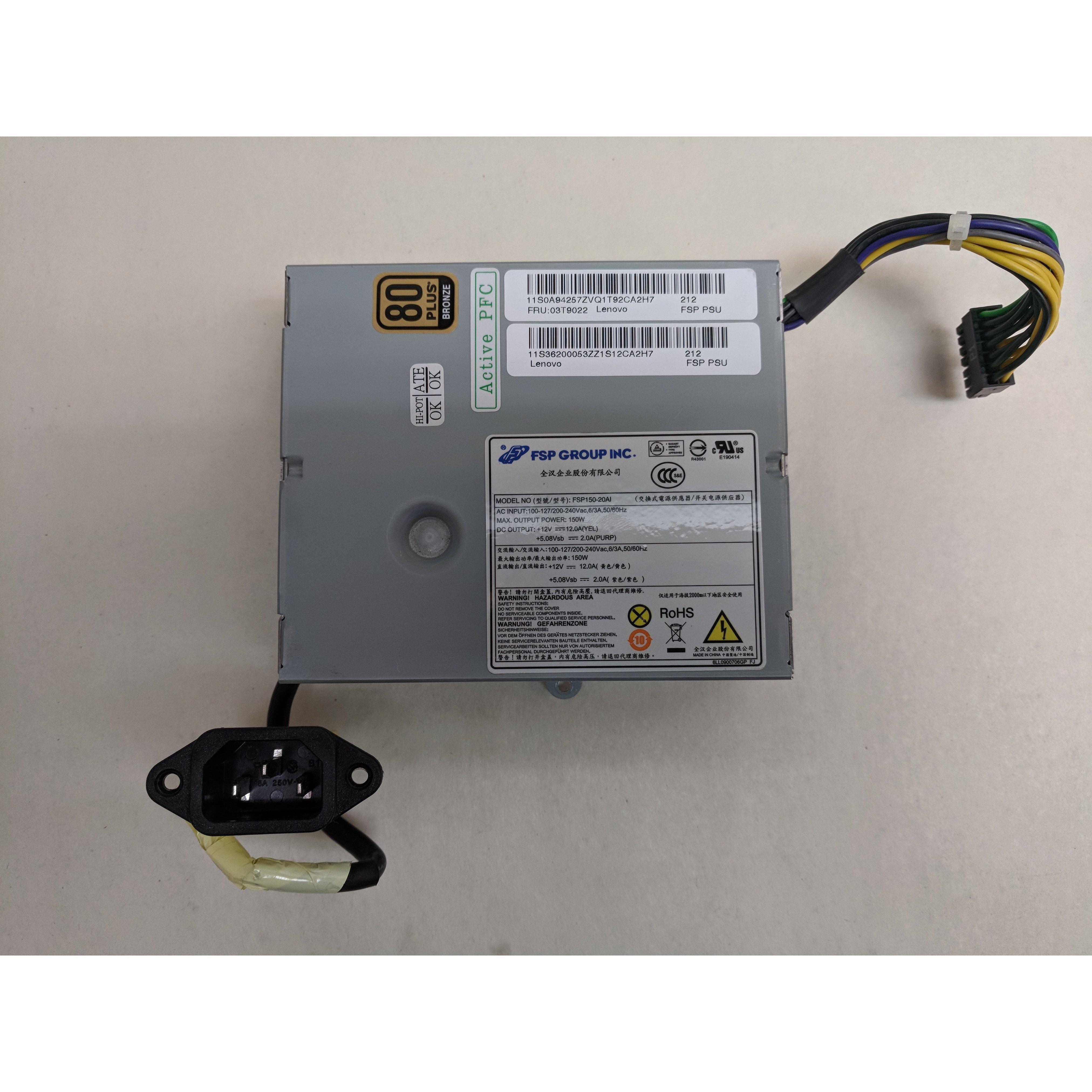 FSP FSP150-20AI Lenovo ThinkCentre M93z 150W 14-Pin Desktop Power Supply-FoxTI