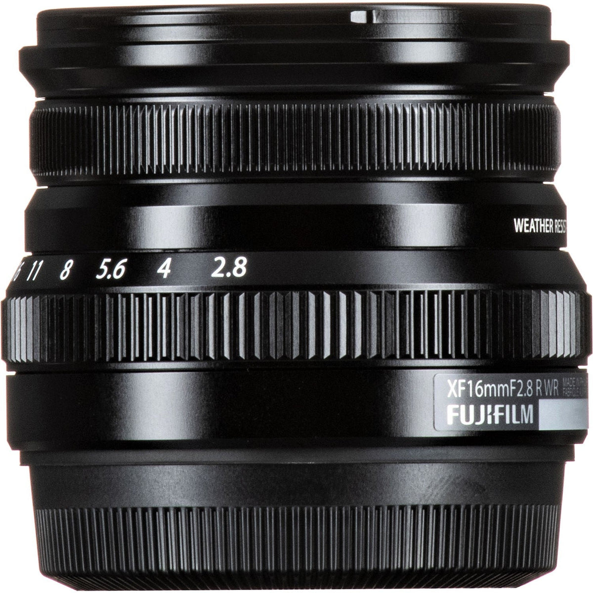 Fujifilm XF 16mm F2.8 R WR Lens (Black & Silver)