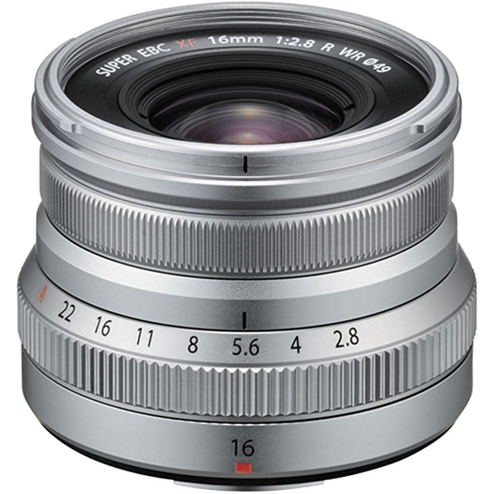 Fujifilm XF 16mm F2.8 R WR Lens (Black & Silver)