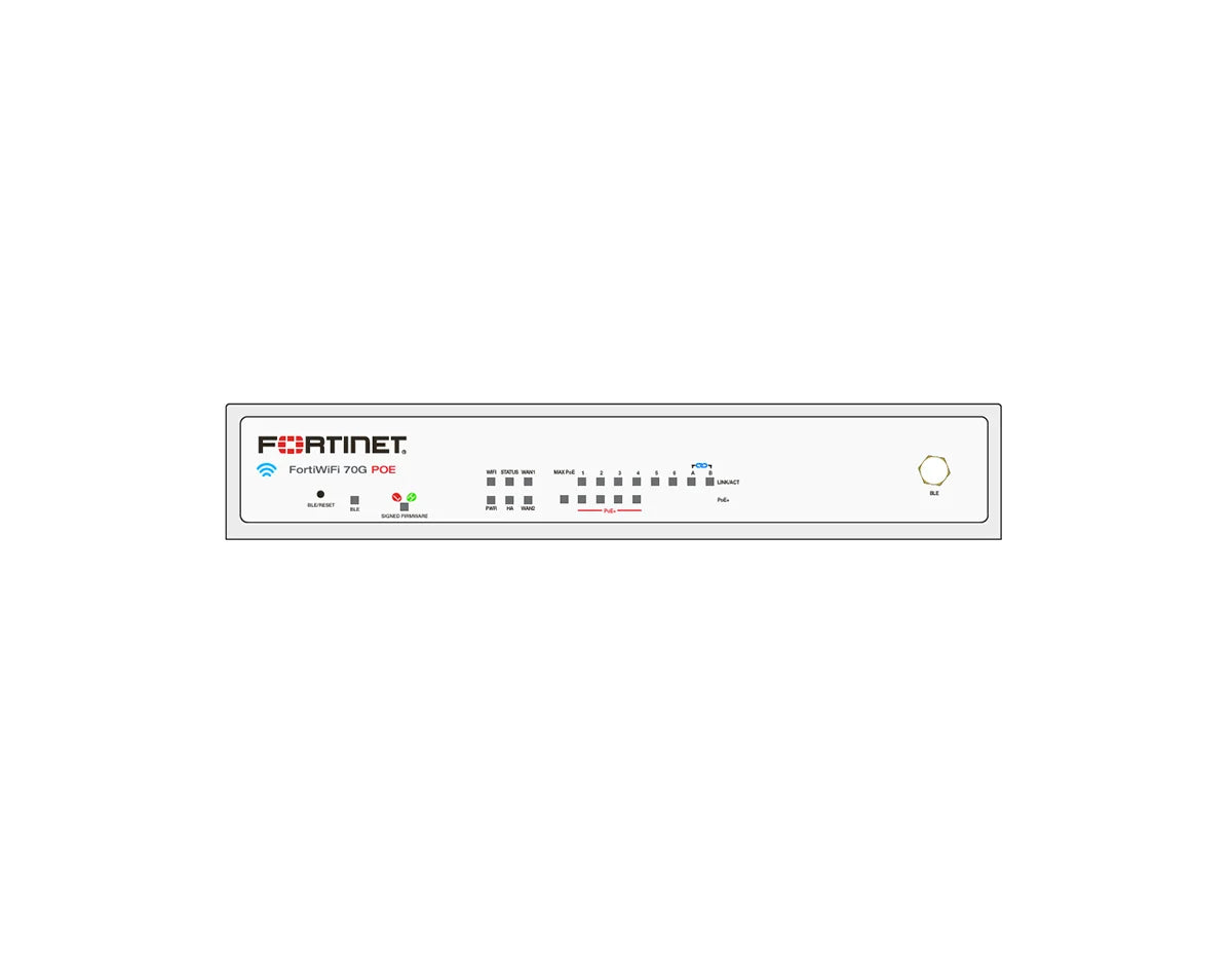 Fortinet FortiWiFi FWF-70G-POE Firewall + 3 Year UTP Bundle