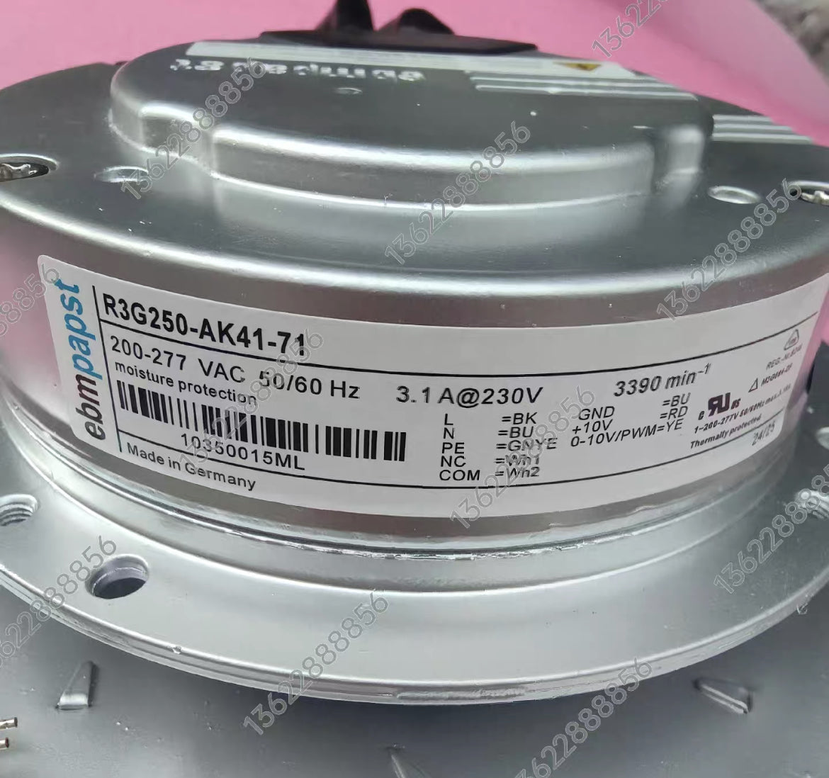 R3G250-AK41-71 Ebmpapst 490W Fan Motor M3G084-DF