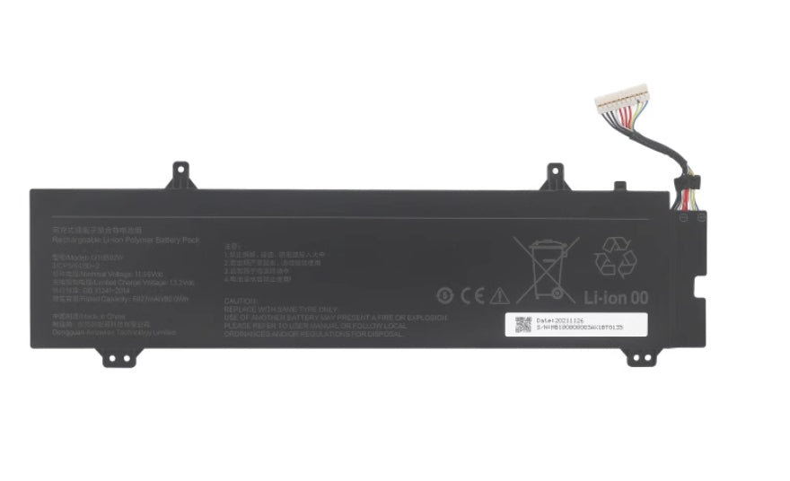 G16B02W Battery for Xiaomi Redmi G 2021 Laptop 80Wh