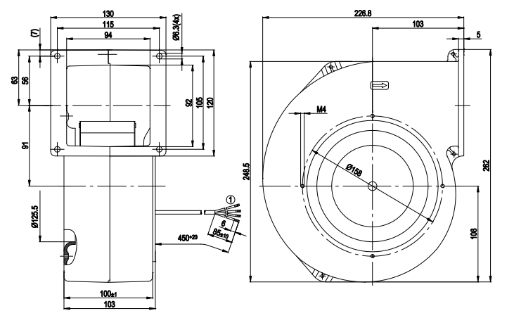 G1G146-BA11-52 ebm papst centrifugal fan