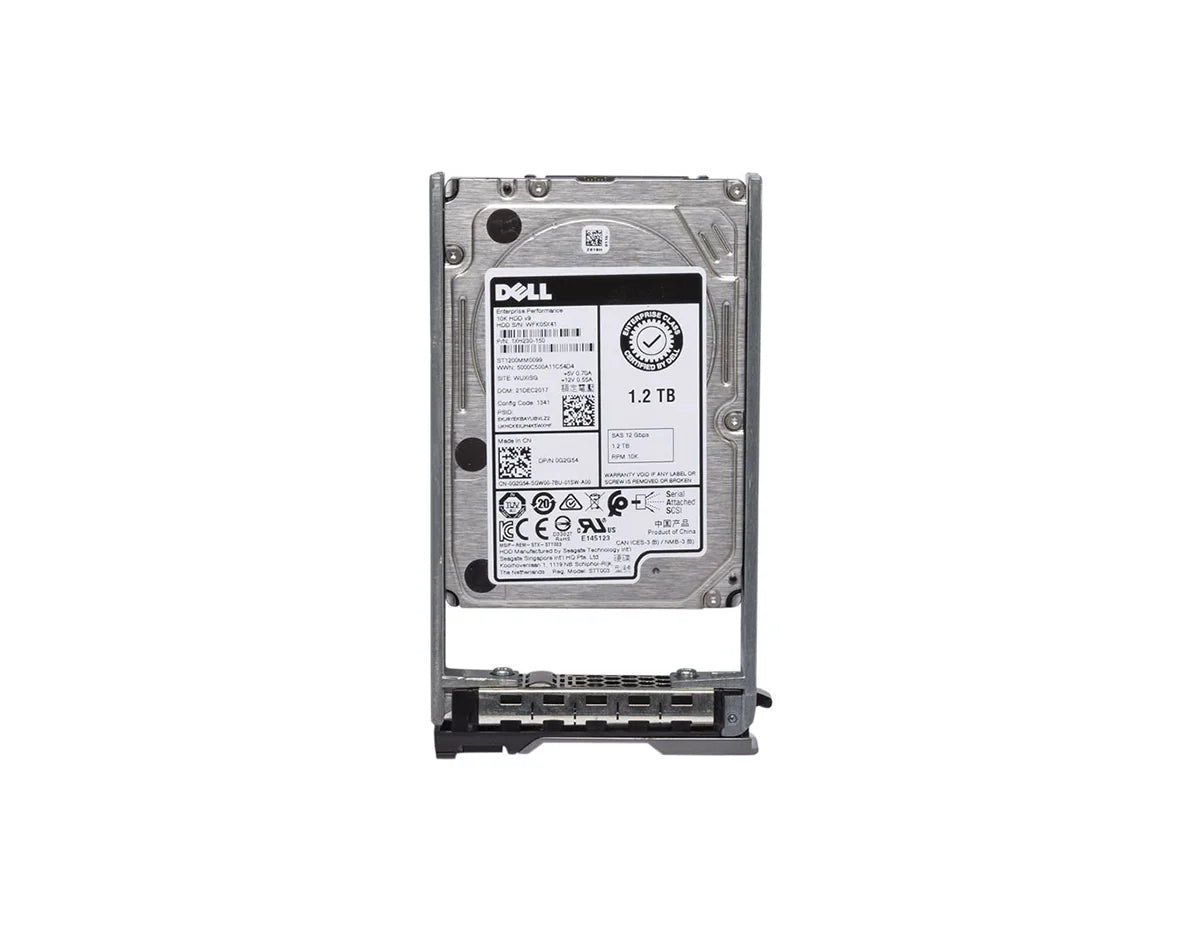 Dell Gen14-16 1.2TB 10K 12Gb/s 512n 2.5-inch SFF SAS Hard Drive (G2G54)