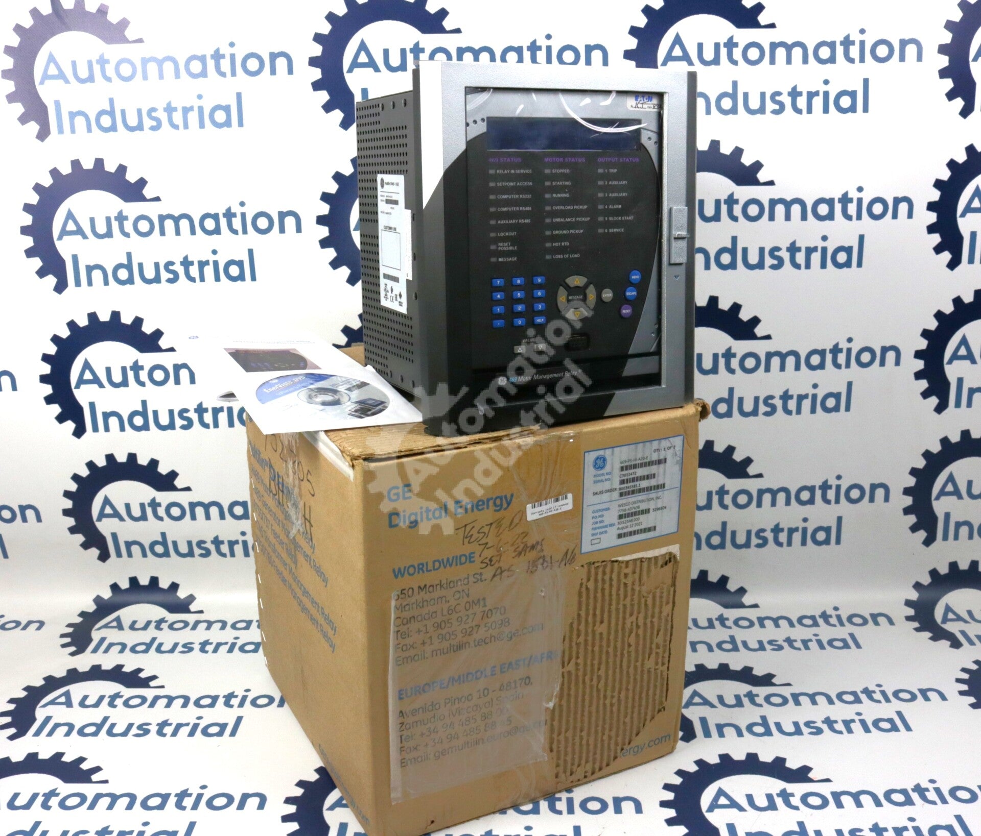 469-P5-HI-A20-E By GE Multilin 469 Motor Mgmt Relay New Surplus Factory Package