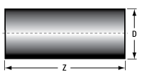 T-GRIN2315A - GRIN Lens, Ø1.8 mm, 0.23 Pitch, 8°, 1560 nm Design Wavelength, AR Coated: 1250 - 1650 nm