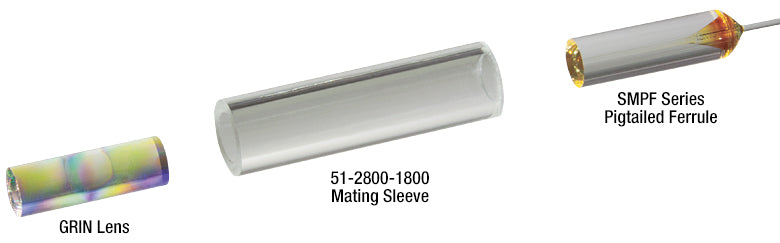 T-GRIN2315A - GRIN Lens, Ø1.8 mm, 0.23 Pitch, 8°, 1560 nm Design Wavelength, AR Coated: 1250 - 1650 nm