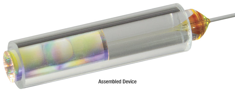 T-GRIN2313A - GRIN Lens, Ø1.8 mm, 0.23 Pitch, 8°, 1300 nm Design Wavelength, AR Coated: 1250 - 1650 nm