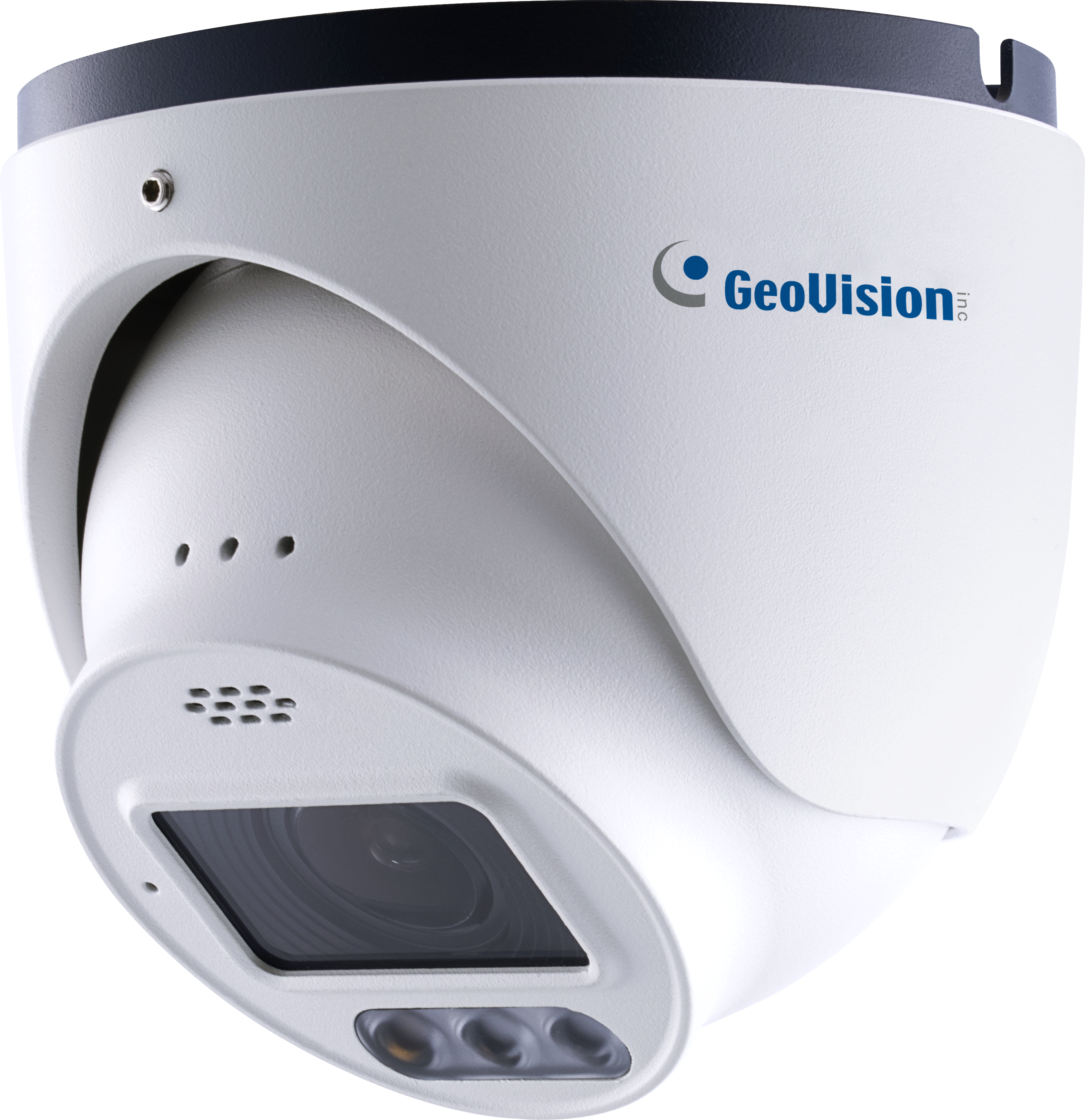 Geovision GV-GEBF4911 (125-GEBF491-1010) Cloud AI 4MP WDR Pro Eyeball Dome IP Camera, H.265 4.3x Zoom Super Low Lux Full Color Warm LED