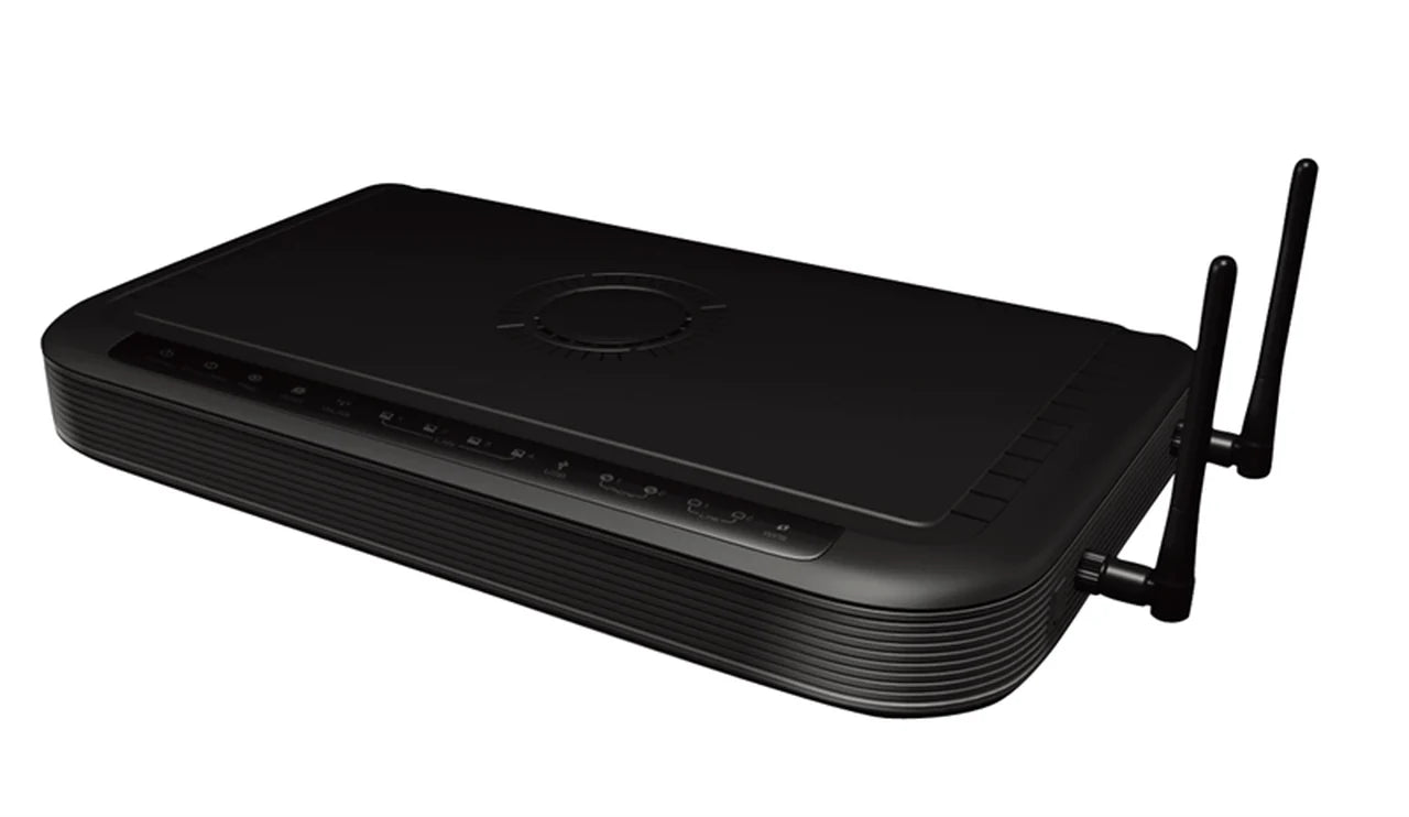 GW-732FW - Gigabit Fiber Gateway w/ 2 telephone FXS ports, WiFi 11ac Router and combo copper/SFP up-link for active xTTH applications