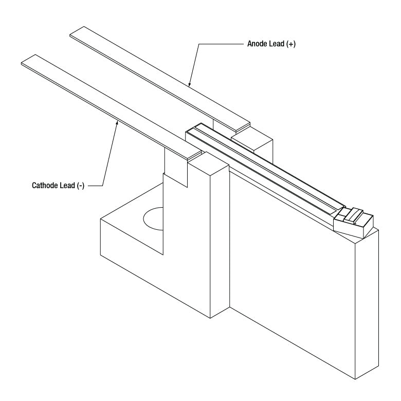 TH-SAF1144H - CWL = 1320 nm, Single Angle Facet Gain Chip on Submount with Heatsink