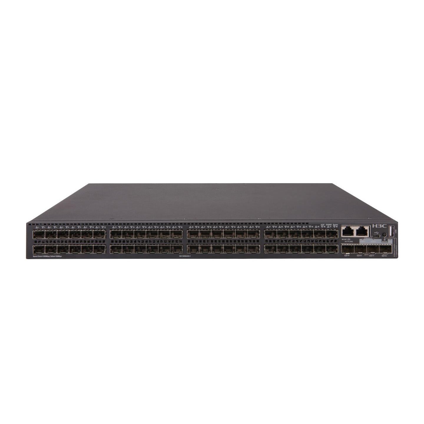 H3C S5560X-54F-EI 48xSFP + 4x10G SFP+ High-Density Layer 3 Fiber Aggregation Switch