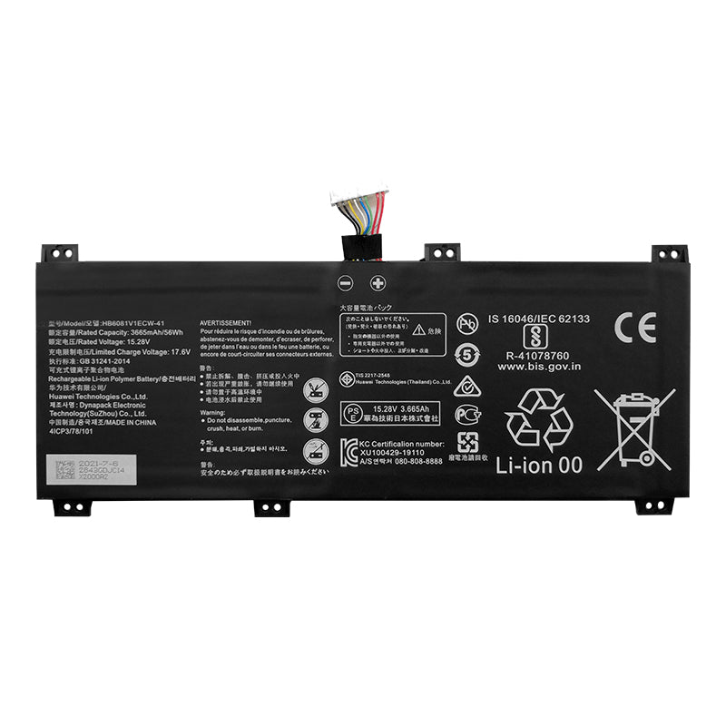 HB6081V1ECW-41 Battery For HuaWei MagicBook Pro 2020 V700