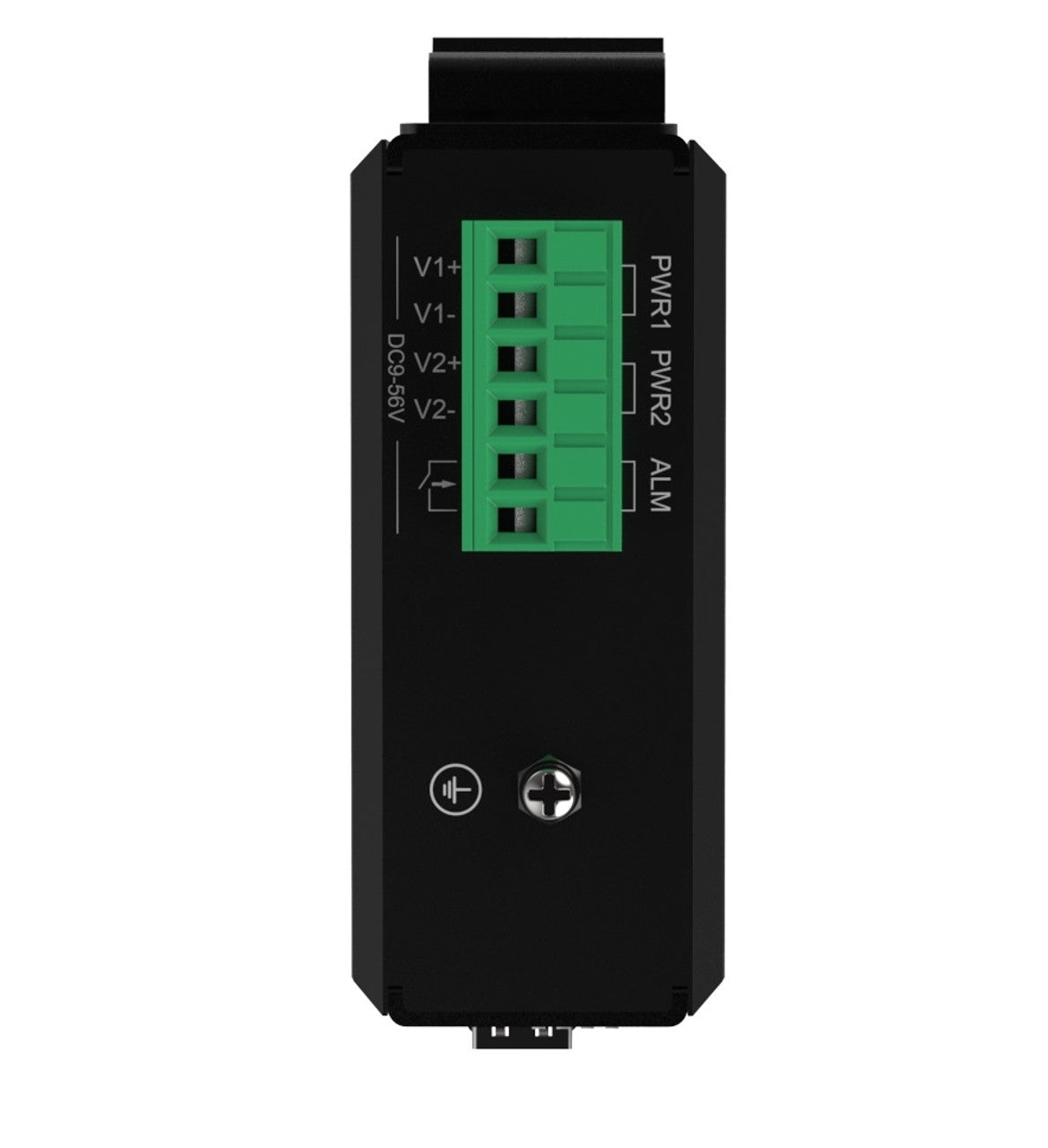 HC-1002-SFP - 2x RJ45 +1x SFP ports Gigabit Ethernet Industrial fiber switch, DIN rail mount, -40 to +75 Celsius
