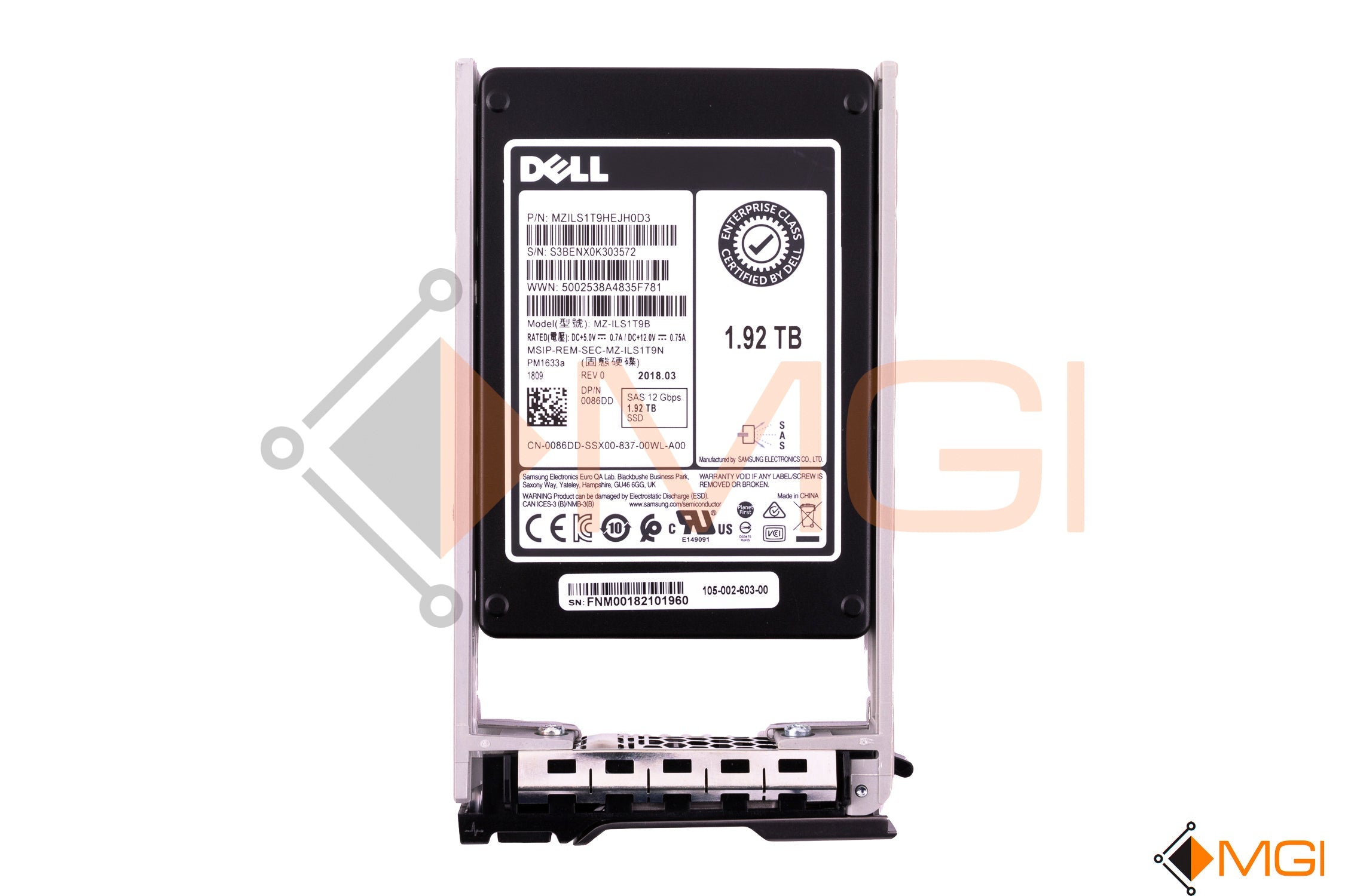 086DD (W/ TRAY R)