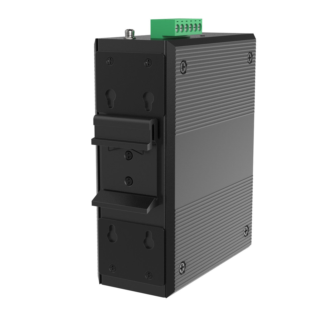 HGW-802S - 8x RJ45 + 2x SFP ports Gigabit Ethernet Industrial fiber switch, DIN rail mount, -40 to +75 Celsius