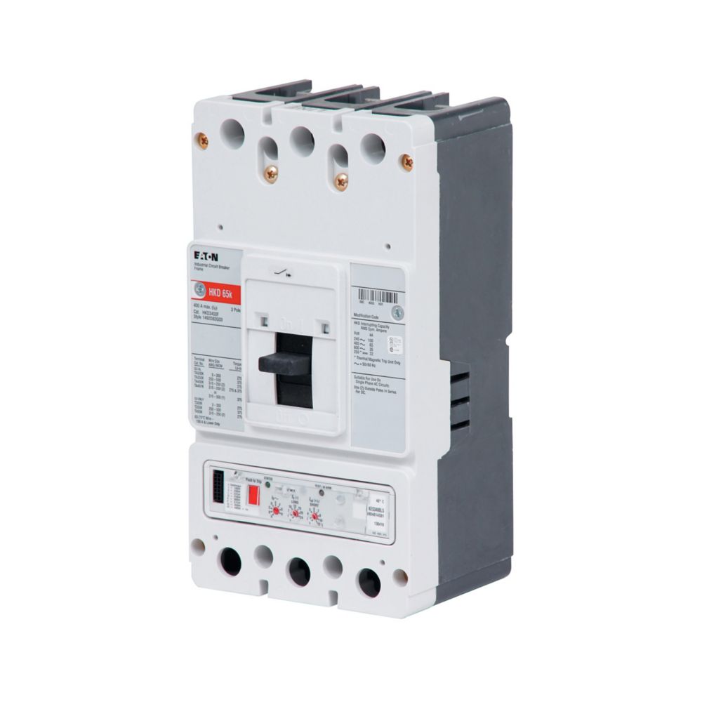 Eaton HKD3400F HKD Series 400A Molded Case Circuit Breaker for Industrial Power Distribution