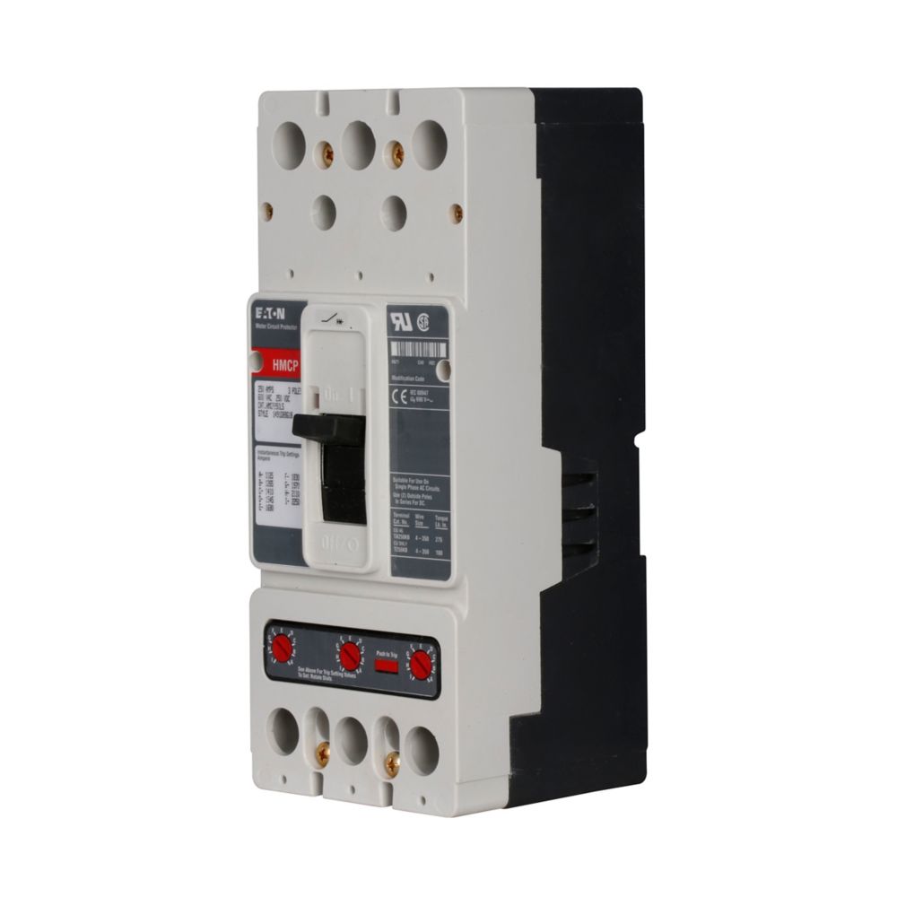 HMCP250J5C | Eaton Series C 250A 3-Pole Motor Circuit Protector 600V