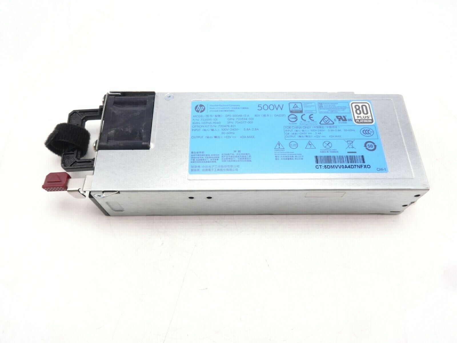 500W Power Supply DL380 DL360 G9 Gen9 Watt 723595-501 723594-001 720478-B21 887758175842