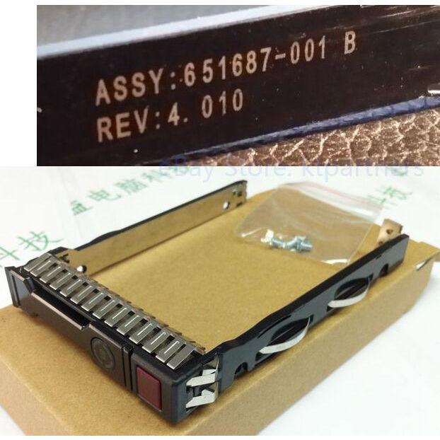 HP 651687-001 2.5" SFF SAS SATA HDD Tray Caddy 4 G8 Gen8 G9 DL380p 651699 DL360p 283406149614-FoxTI