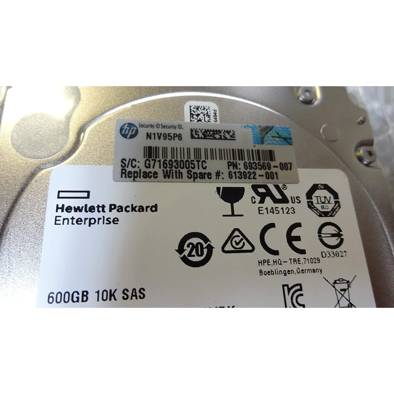 HP EG0600FCVBK 600GB 10K RPM SAS HDD-FoxTI