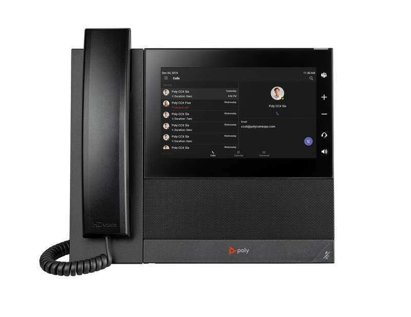 Poly CCX 600 Business Media Phone with Open SIP, PoEâ€‘Enabled, TAAâ€‘Compliant, US (848Z6AA#ABA)