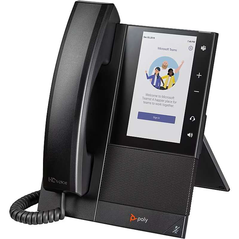 Poly CCX 505 Business Media Phone for Microsoft Teams with PoEâ€‘Enabled, TAAâ€‘Compliant, US (849A5AA#ABA)