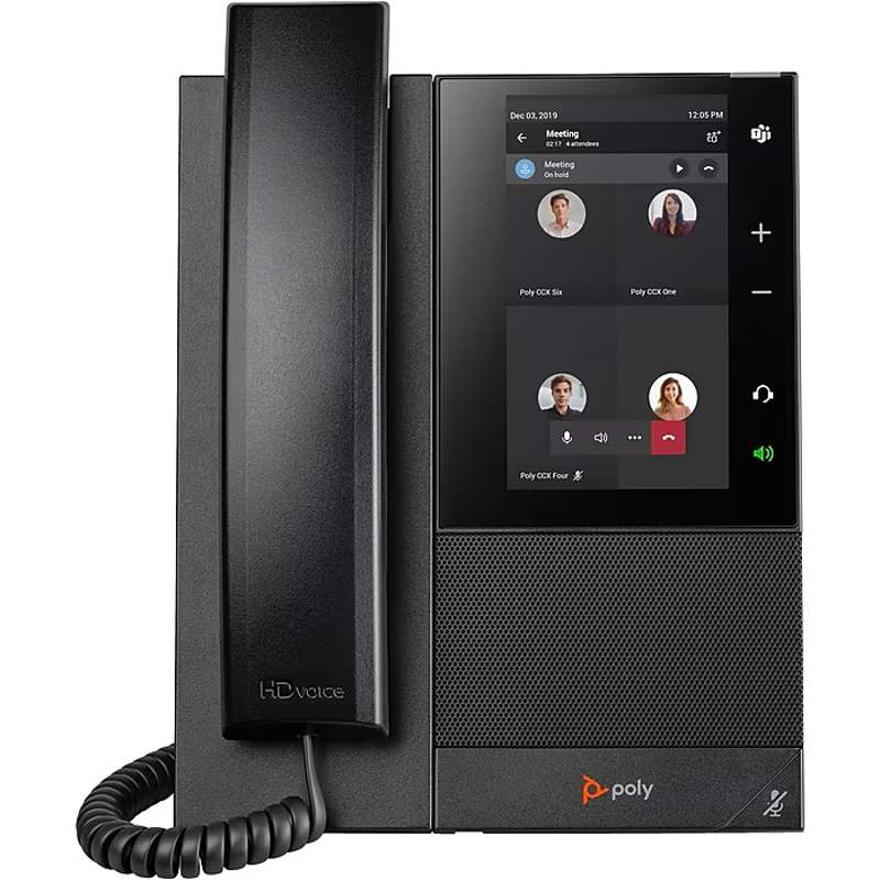 Poly CCX 505 Business Media Phone for Microsoft Teams with PoEâ€‘Enabled, TAAâ€‘Compliant, US (849A5AA#ABA)