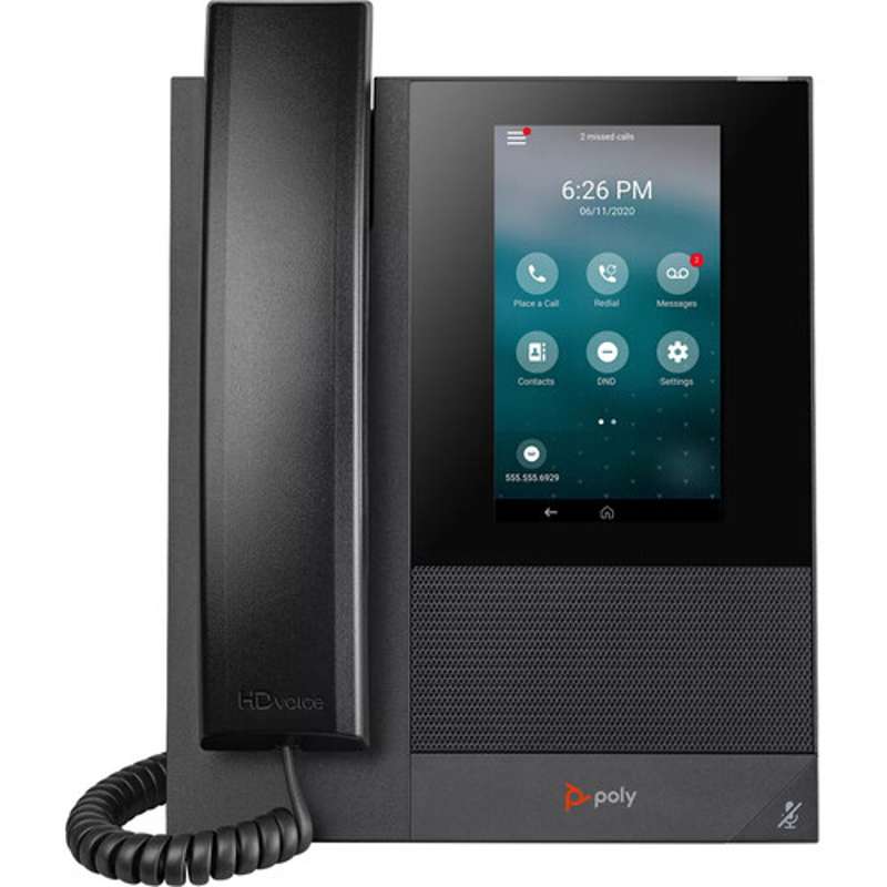 Poly CCX 505 Business Media Phone with Open SIP, PoE‑Enabled, TAA‑Compliant, US (849A6AA#ABA)