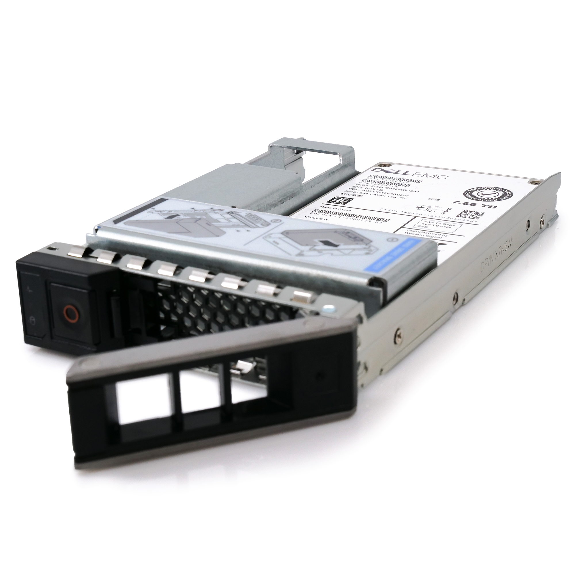 Dell EMC G14 HUSTR7676ASS204 0B35116 7.68TB SAS 12Gb/s 512e 1DWPD Read Intensive 3.5in Solid State Drive