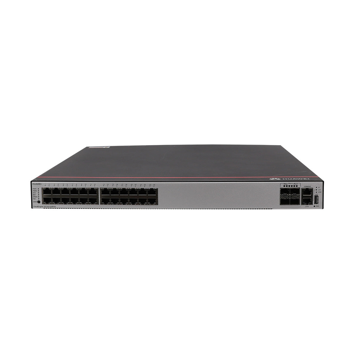 Huawei CloudEngine S5735-S24P4X PoE+ Layer 3 Managed Switch with 4 x 10G SFP+ Uplinks, 1600W PoE Budget