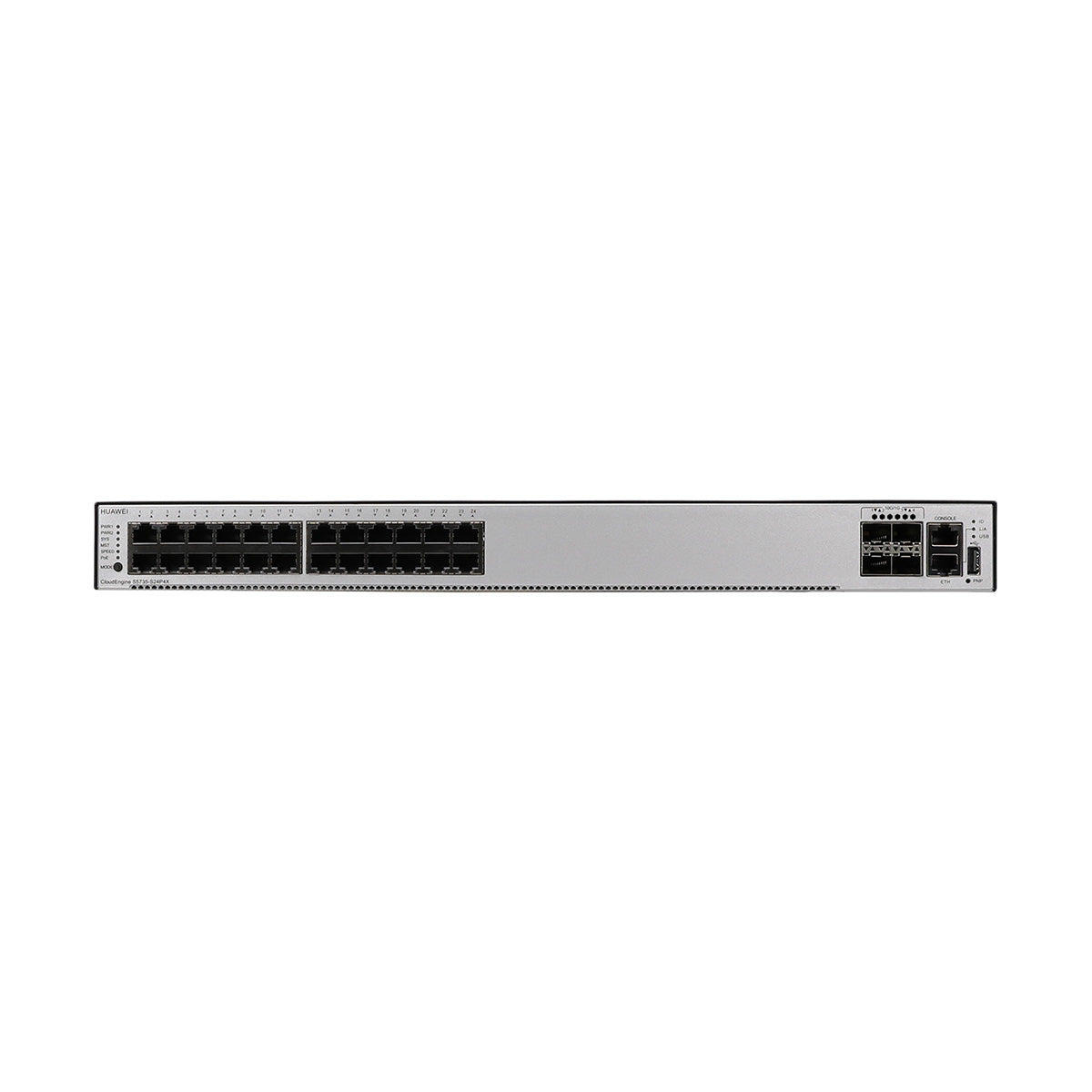 Huawei CloudEngine S5735-S24P4X PoE+ Layer 3 Managed Switch with 4 x 10G SFP+ Uplinks, 1600W PoE Budget