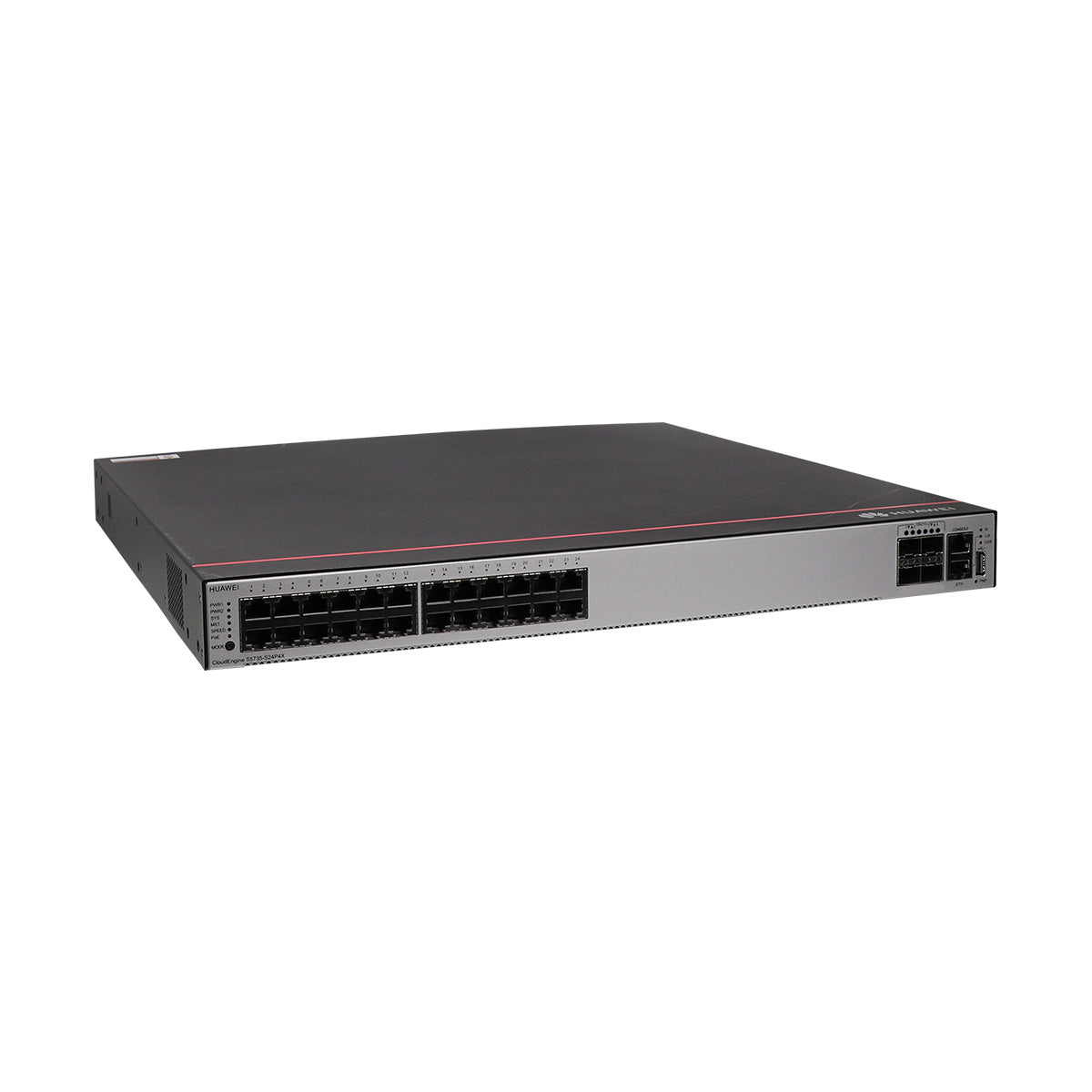 Huawei CloudEngine S5735-S24P4X PoE+ Layer 3 Managed Switch with 4 x 10G SFP+ Uplinks, 1600W PoE Budget