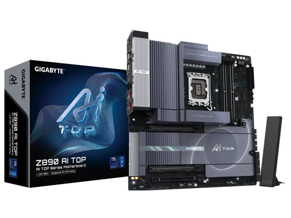 Gigabyte Z890 AI TOP Motherboard LGA1851 256GB DDR5 E-ATX Retail