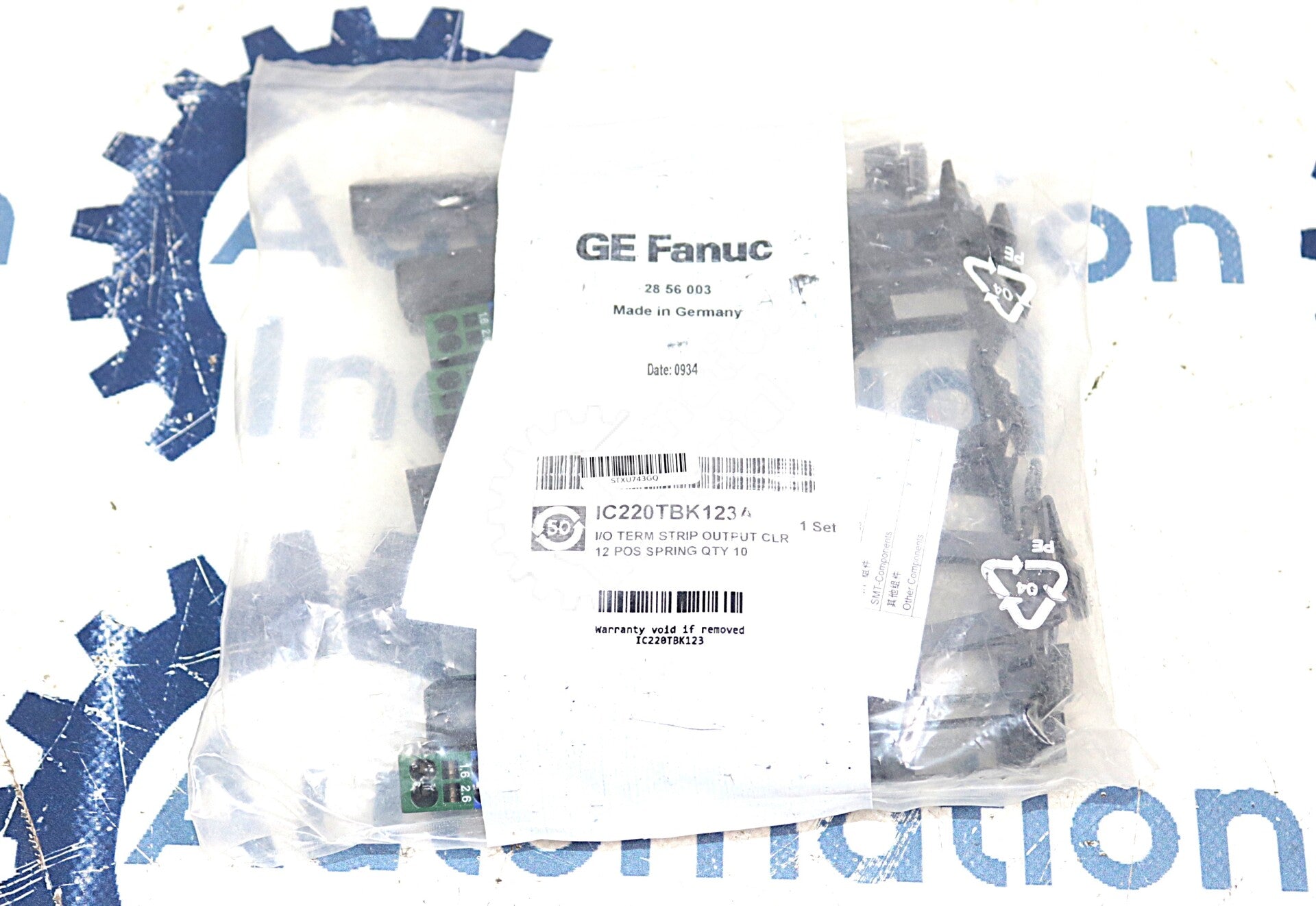 IC220TBK123A By GE Fanuc I/O Term Strip Output CLR 12 POS Spring VersaPoint NSFP
