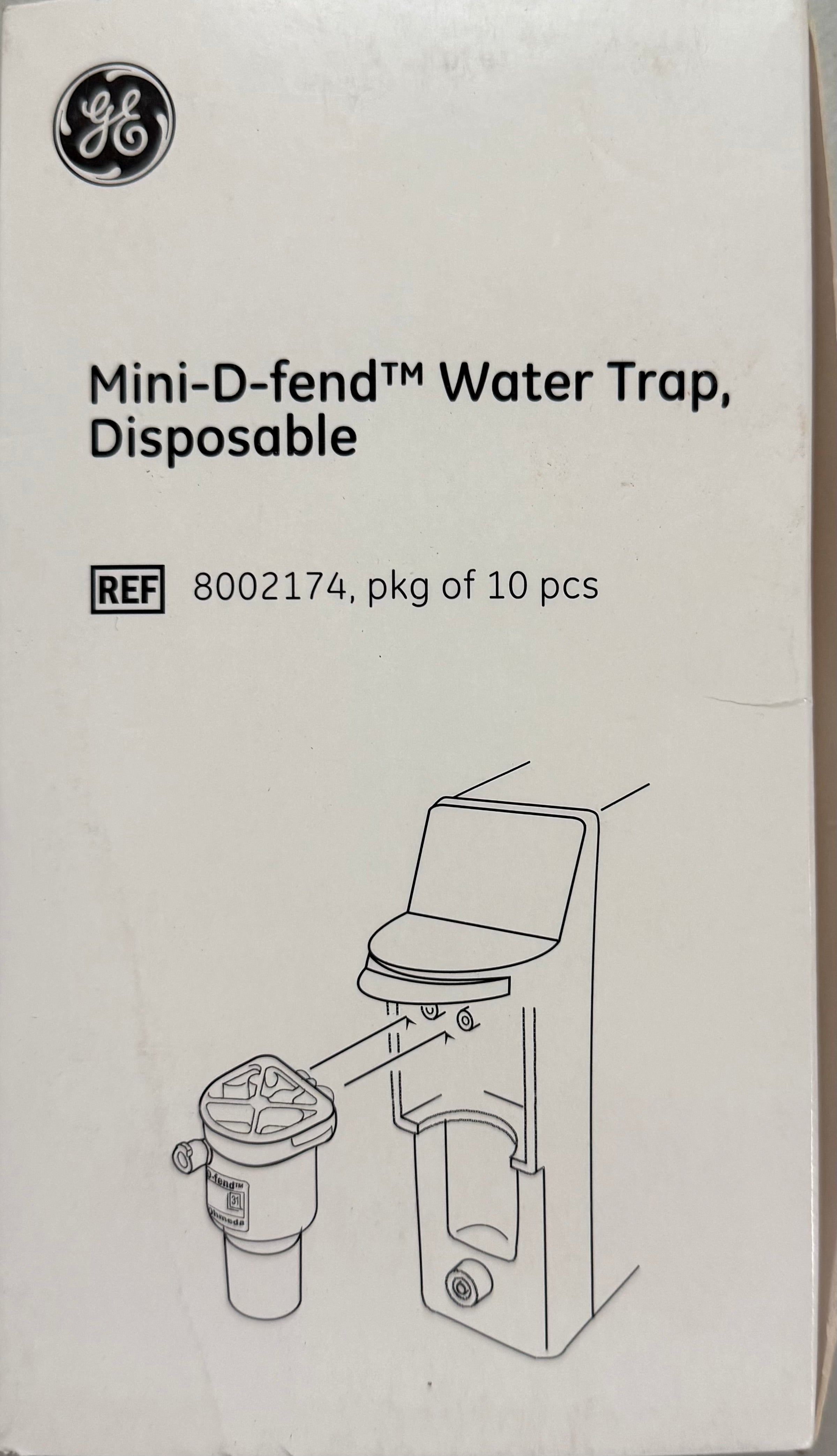 GE Mini-D-fend Water Trap | Box of 10