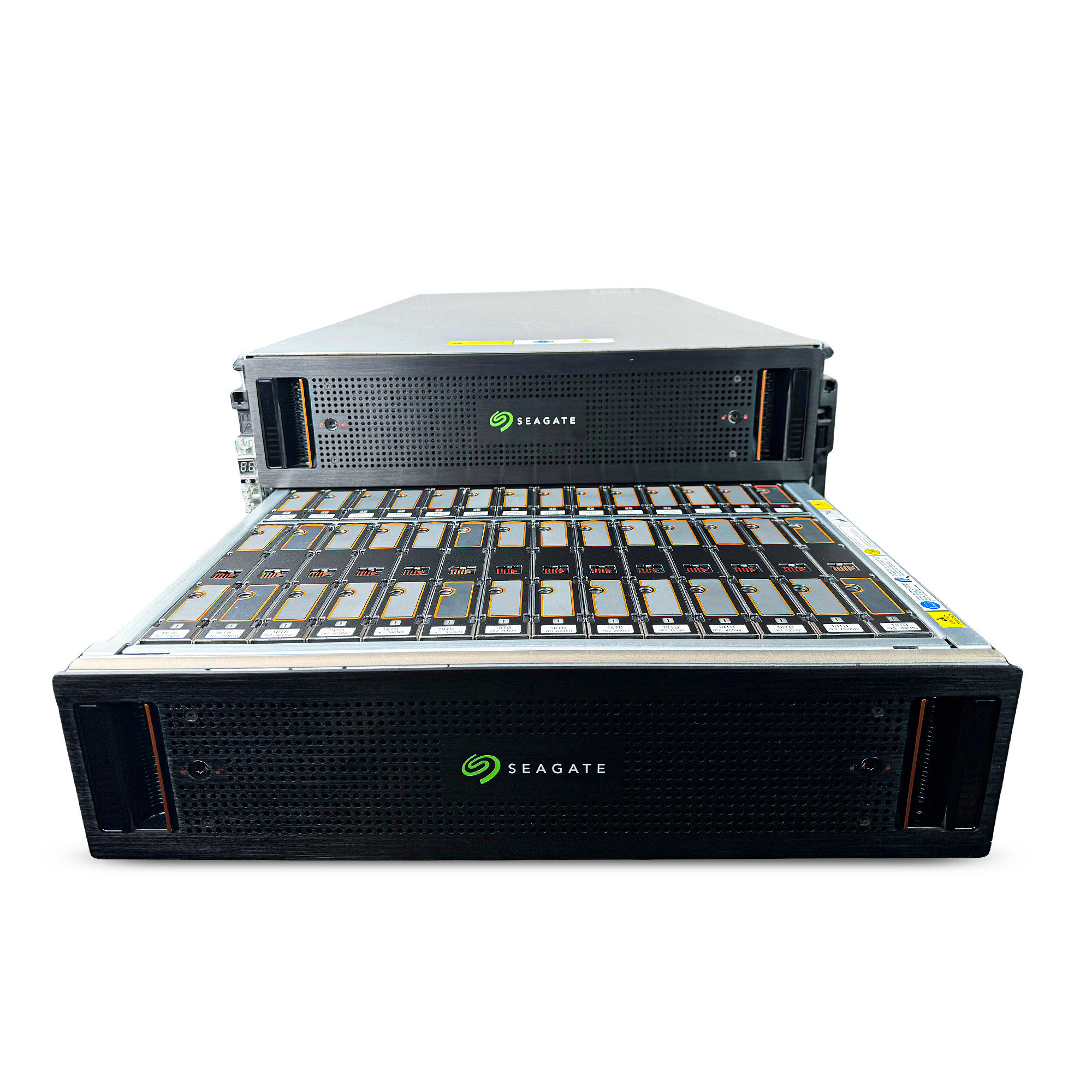 Seagate Exos E 5U84 SAS Disk Shelf | 84-Bay 5U Data Center JBOD Enclosure (Refurbished) with Enterprise SAS Hard Drives