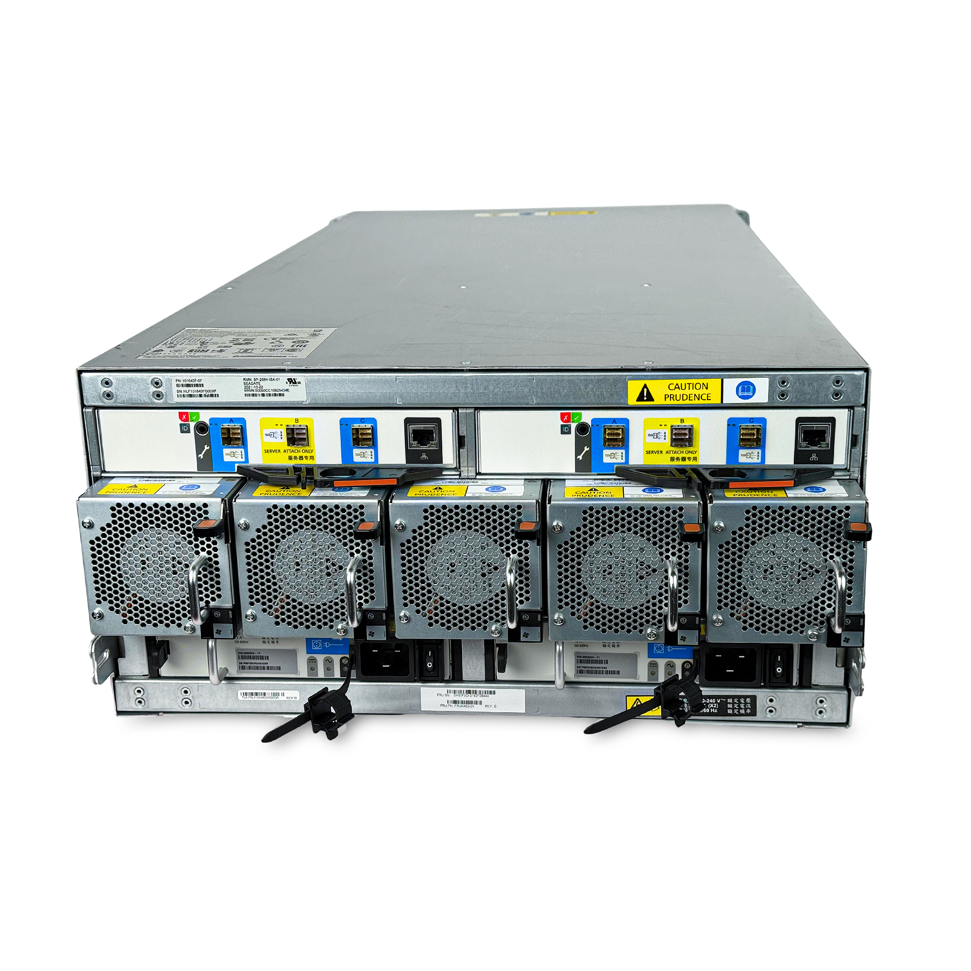 Seagate Exos E 5U84 SAS Disk Shelf | 84-Bay 5U Data Center JBOD Enclosure (Refurbished) with Enterprise SAS Hard Drives
