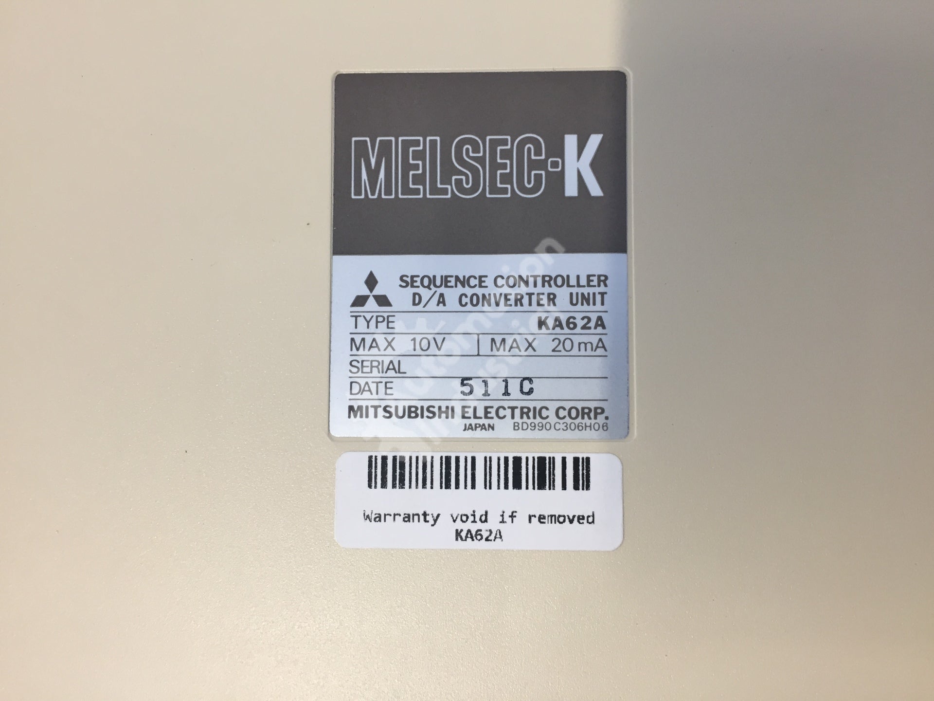 Mitsubishi KA62A Melsec Converter Module