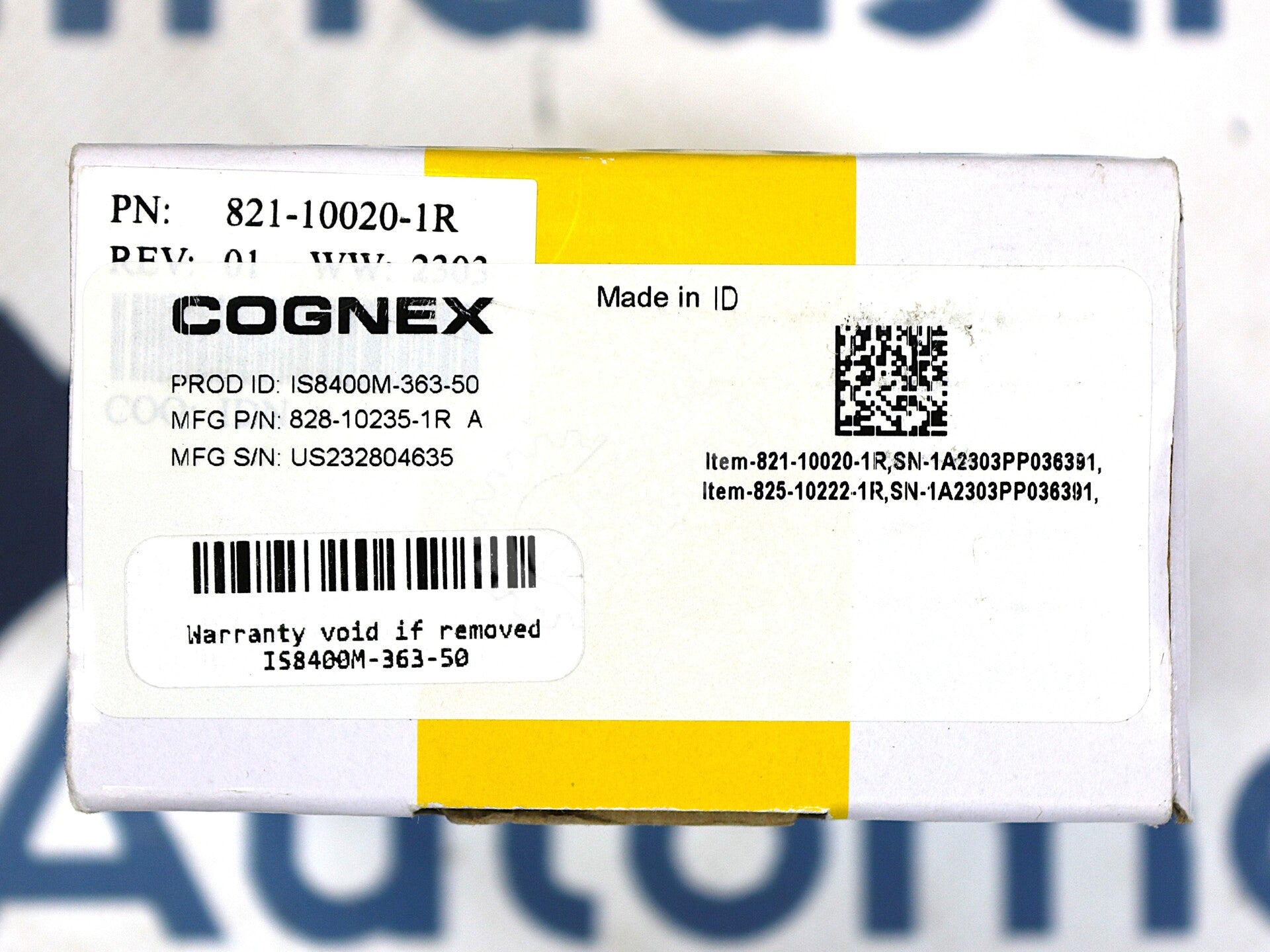 IS8400M-363-50 By Cognex 825-10222-1R 05 Micro Industrial Digital Camera NSFP