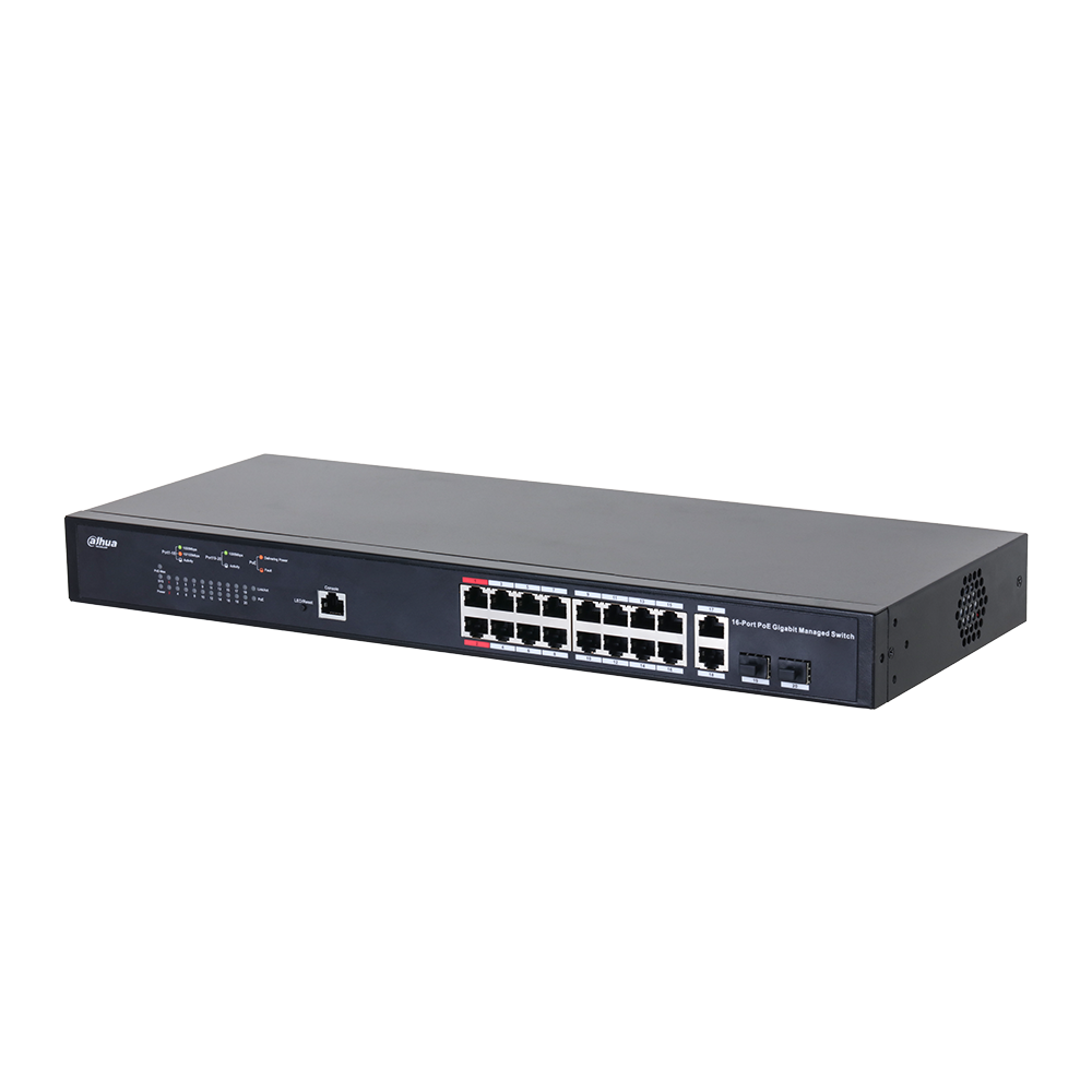 Dahua DH-PFS4218-16GT-230 16-port Managed PoE Gigabit Ethernet Switch