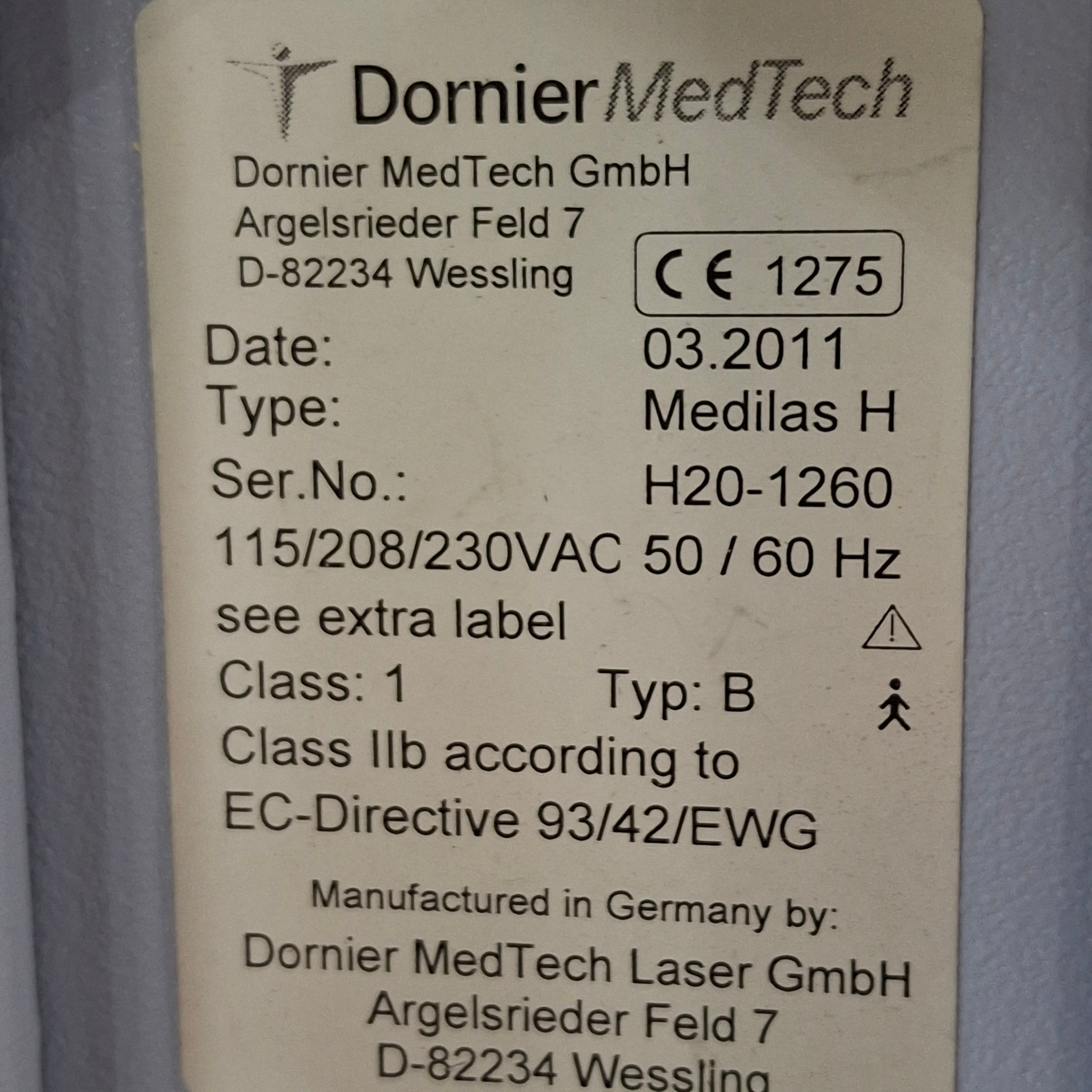 Dornier Medical Systems Medilas H20 Laser