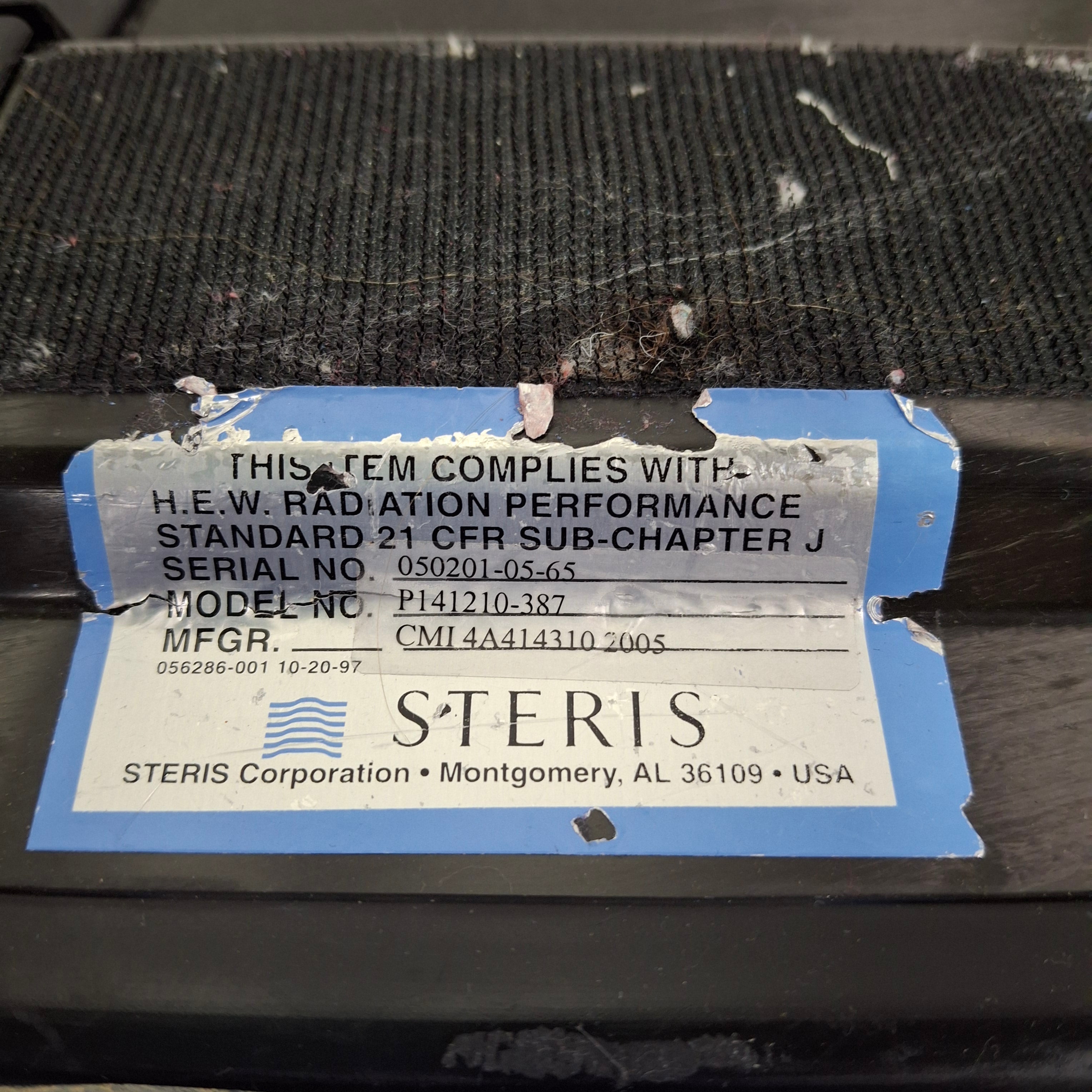 Steris OR P141210 Surgical Table Armboard