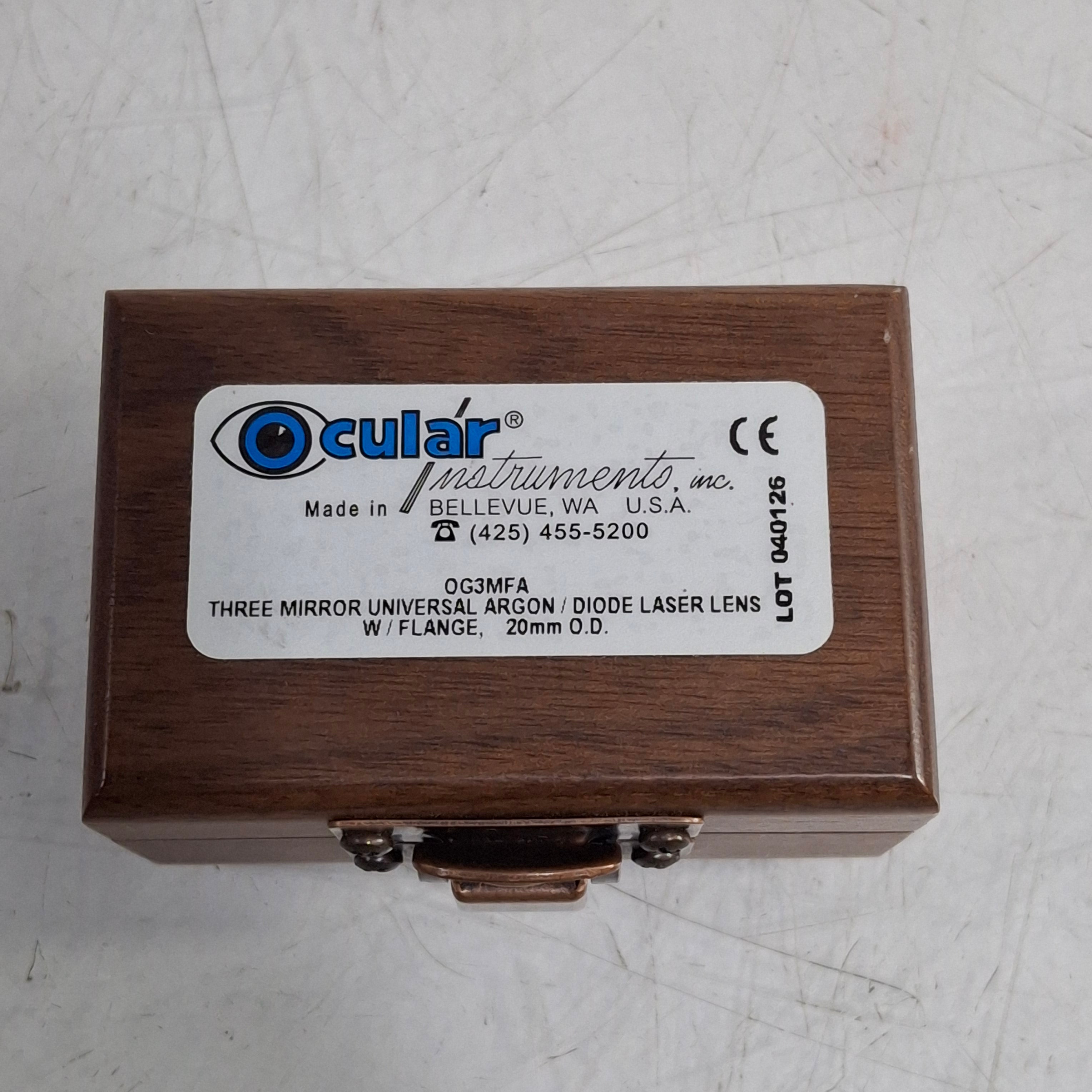 Ocular Instruments Inc OG3MFA Three Mirror Universal Lens