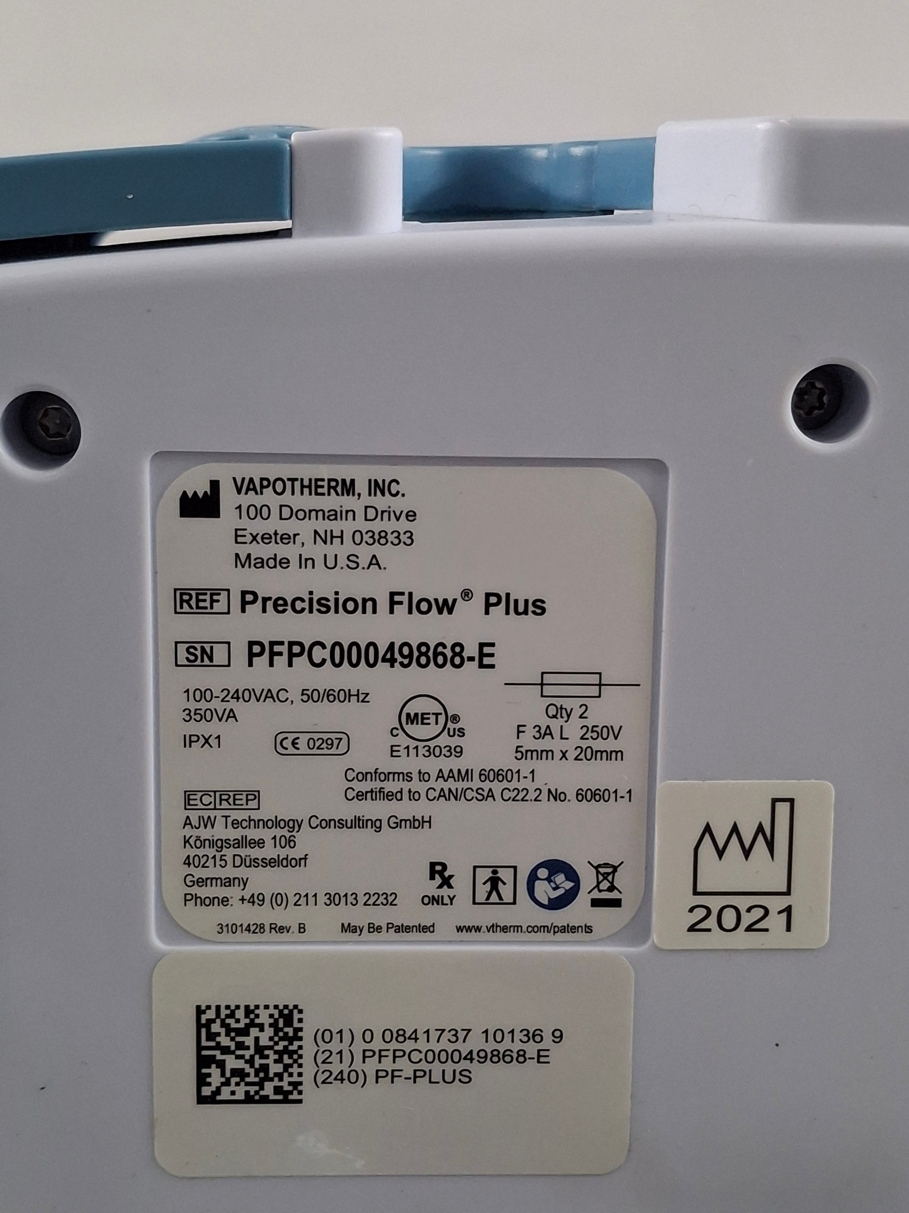 Vapotherm Precision Flow Plus Meter Humidifier