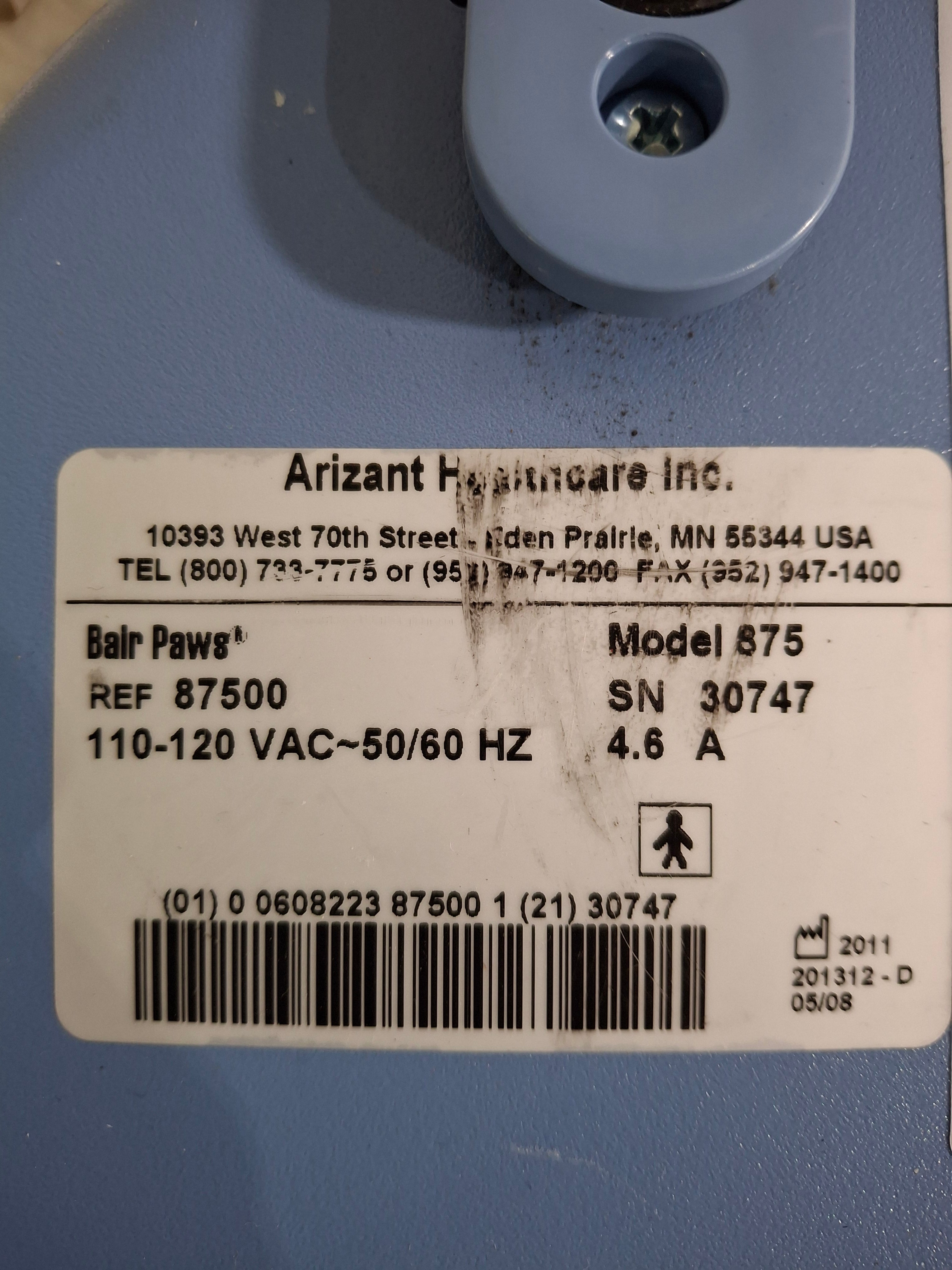 3M Bair Paws 875 Patient Warmer