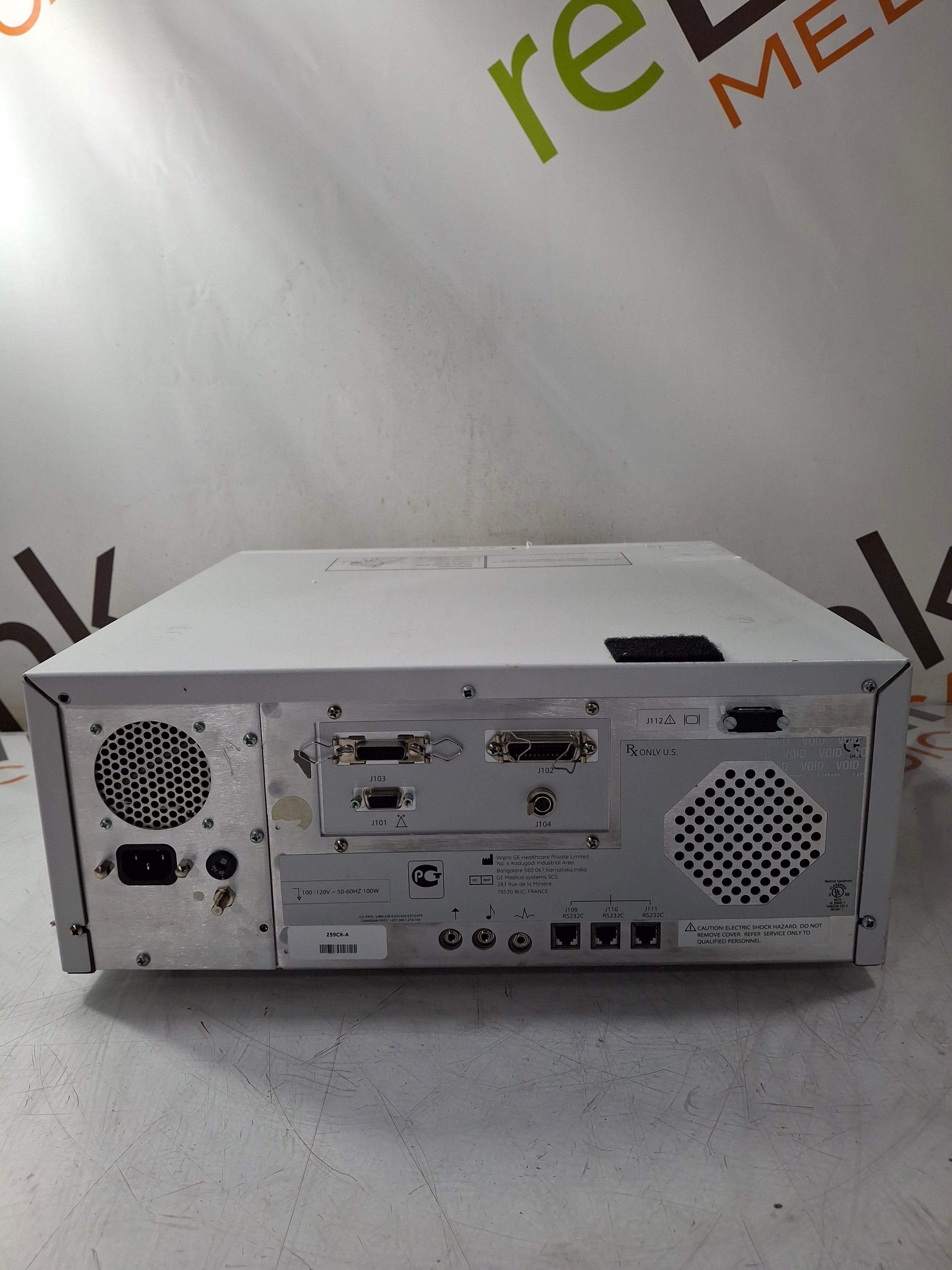 GE Healthcare Corometrics 250cx Series Model 259cx-a Fetal Monitor