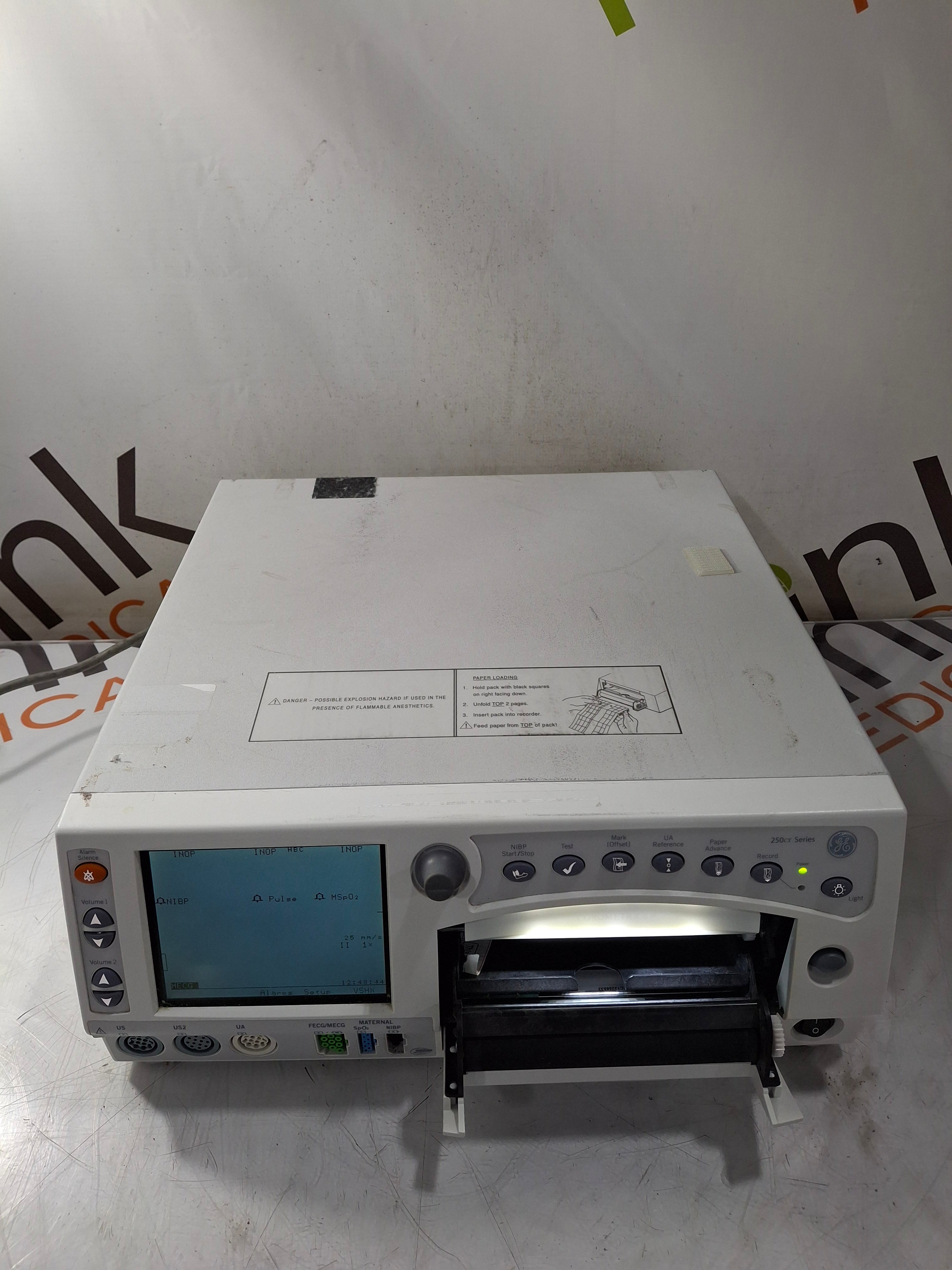 GE Healthcare Corometrics 250cx Series Model 259cx-a Fetal Monitor